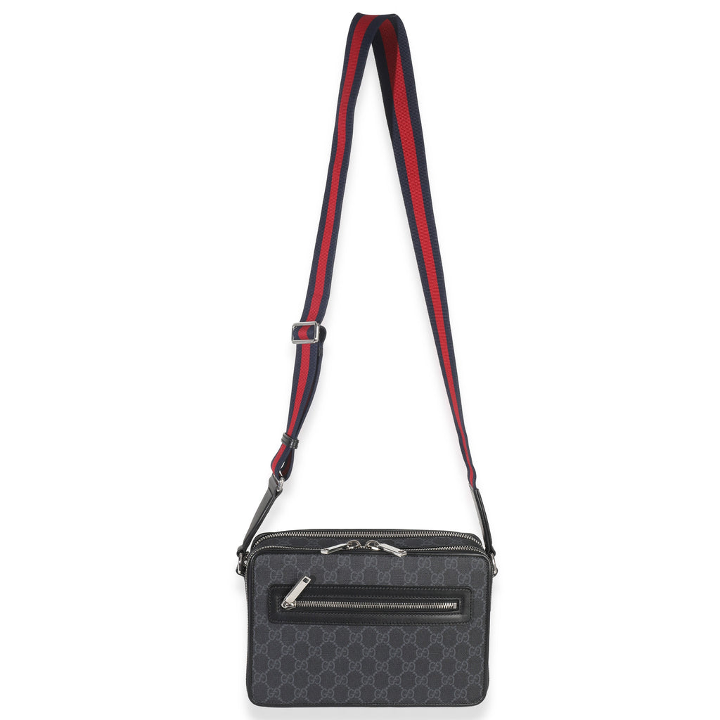 Black GG Supreme Canvas Web Crossbody