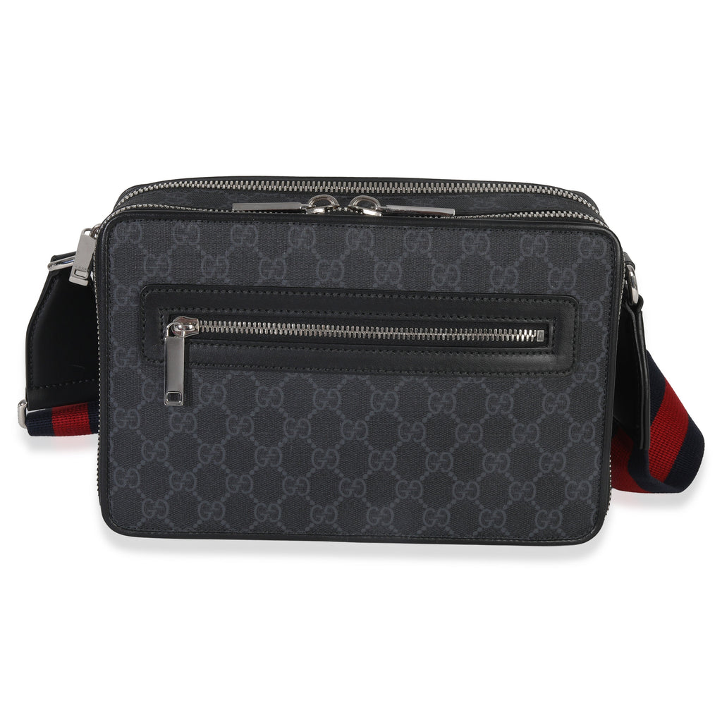 Black GG Supreme Canvas Web Crossbody