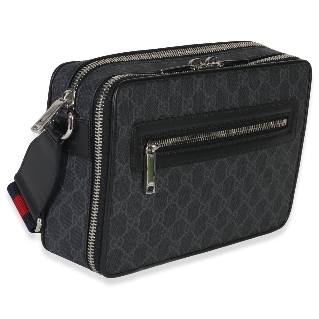 Black GG Supreme Canvas Web Crossbody