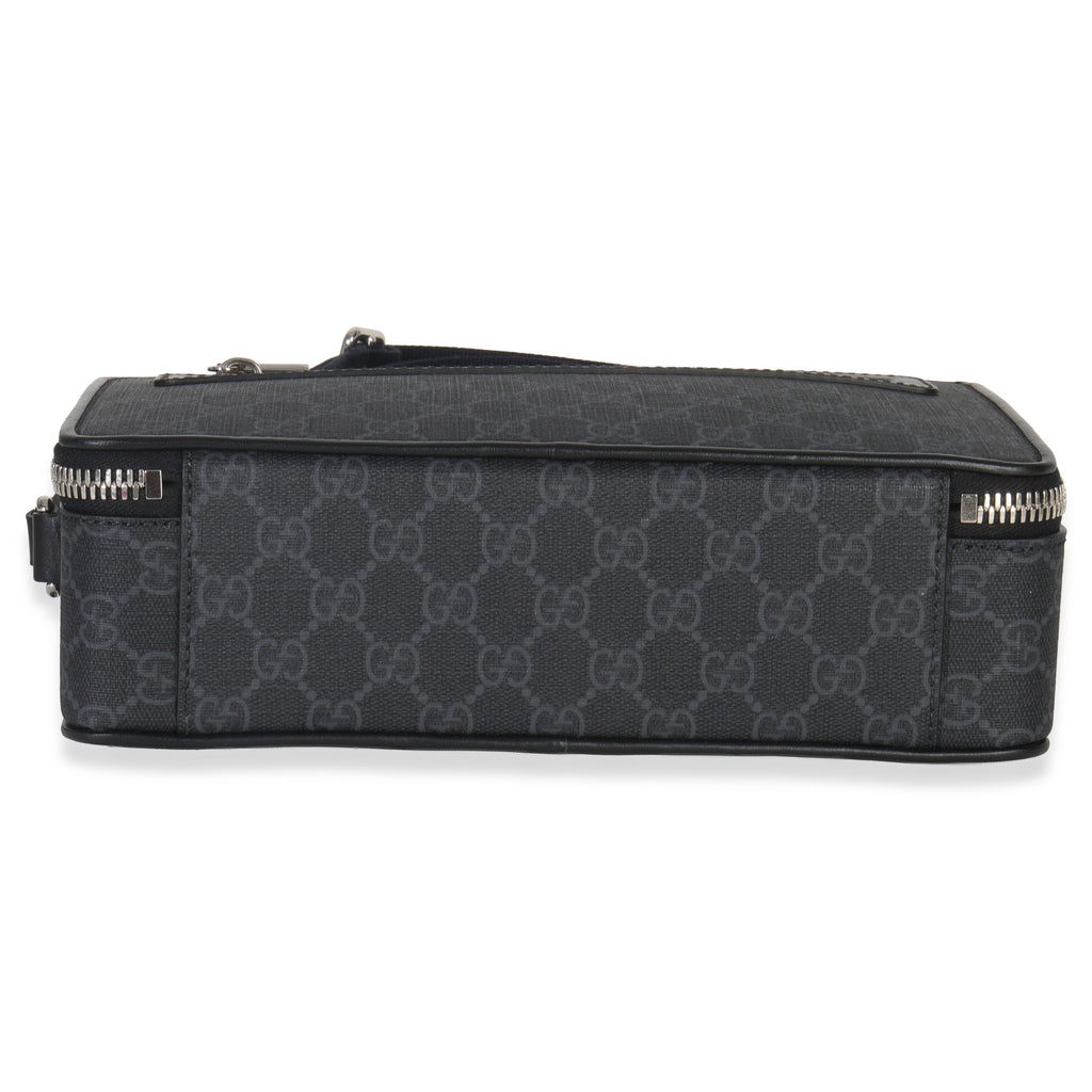 Black GG Supreme Canvas Web Crossbody