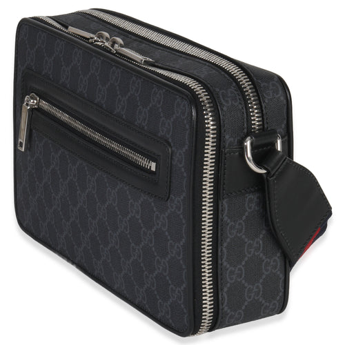 Black GG Supreme Canvas Web Crossbody