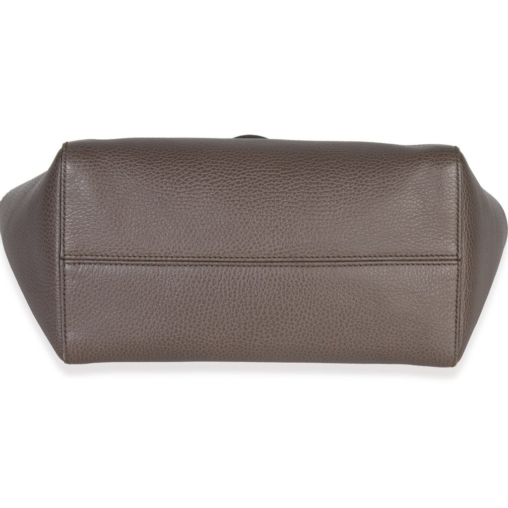 Pink Grey Pebbled Calfskin Medium Swing Tote