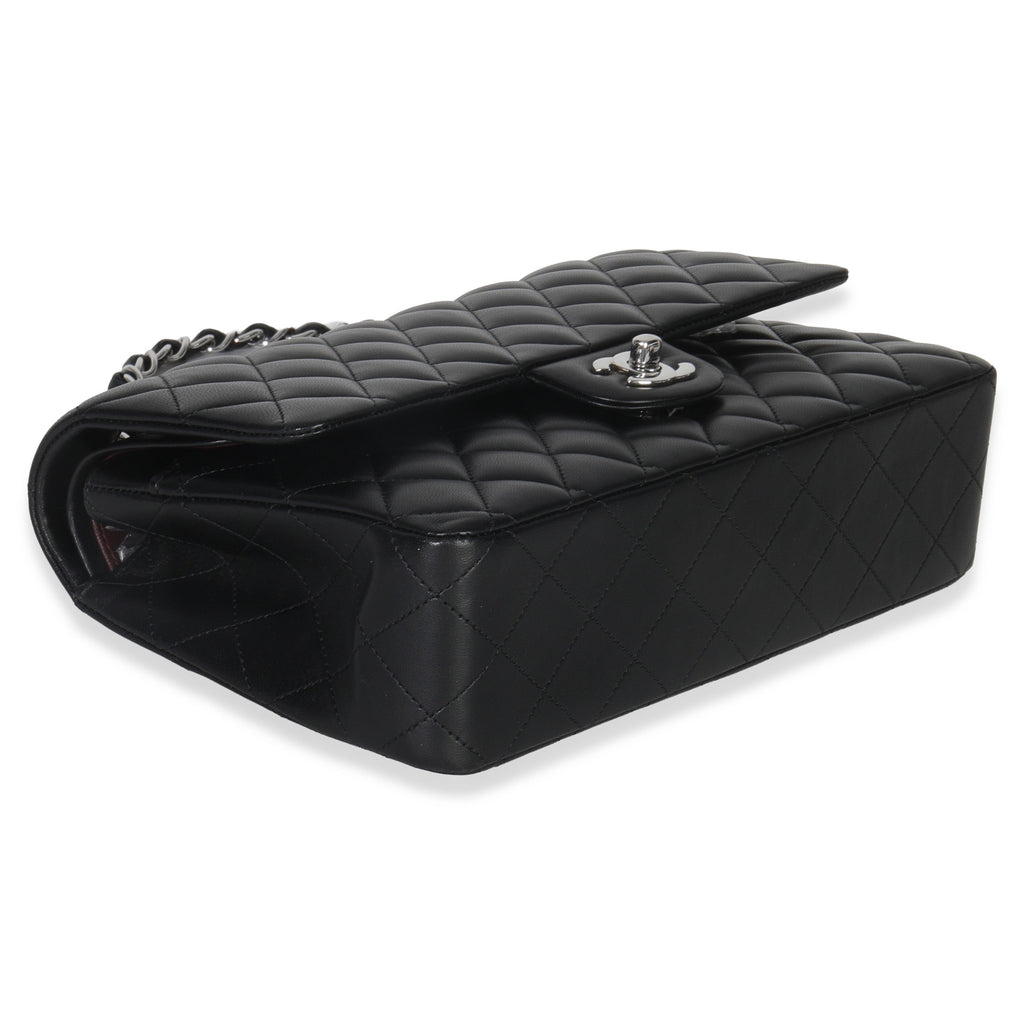 Black Quilted Lambskin Medium Classic Double Flap Bag