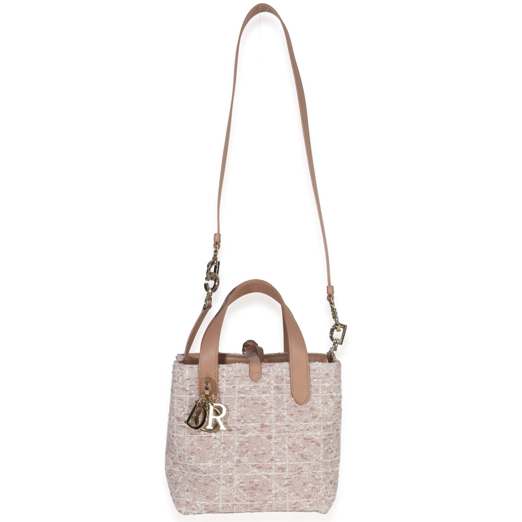 Rose Des Vents Tweed Small Toujours Vertical Tote