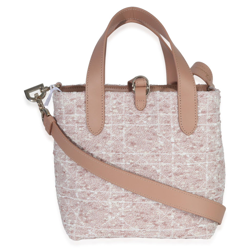 Rose Des Vents Tweed Small Toujours Vertical Tote