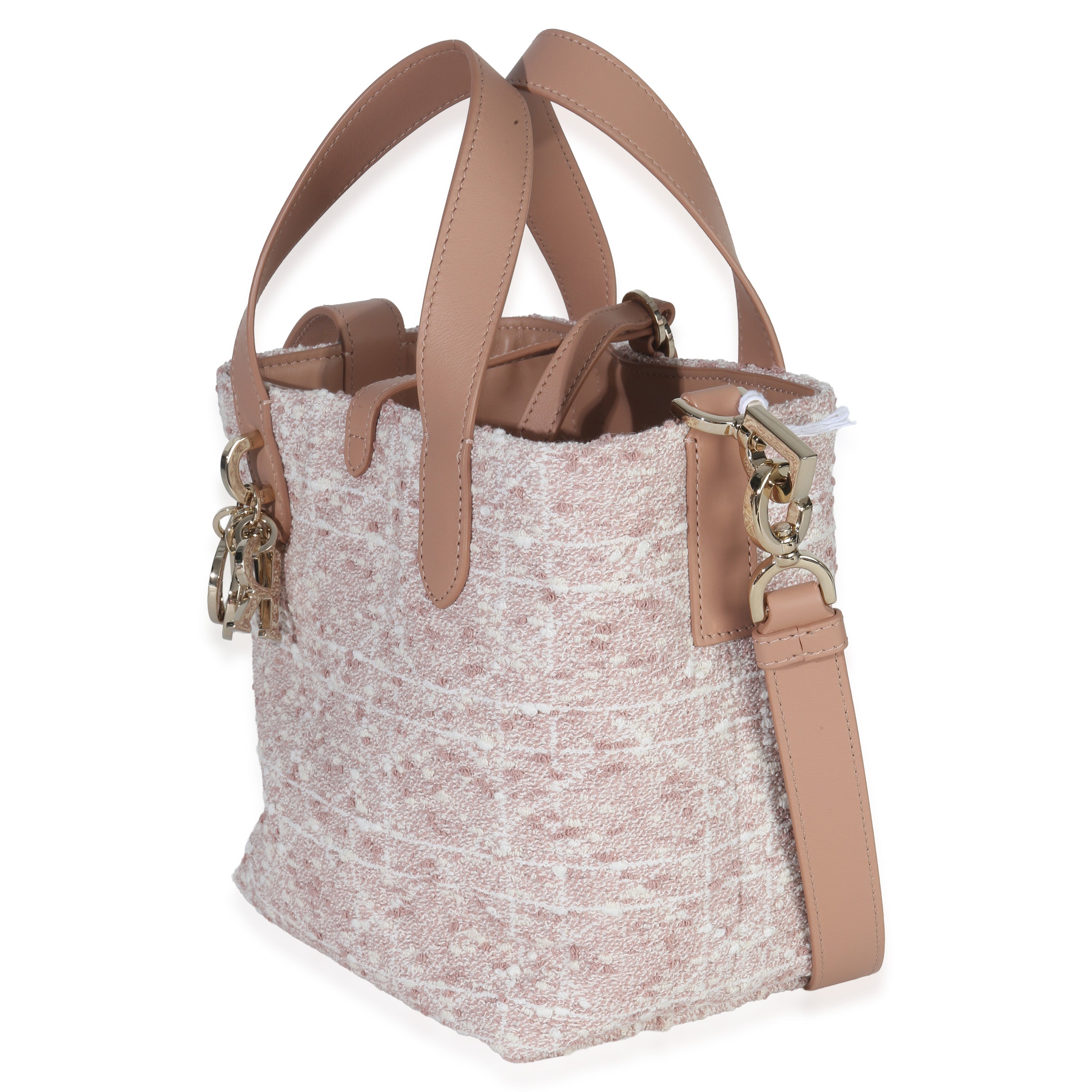 Rose Des Vents Tweed Small Toujours Vertical Tote