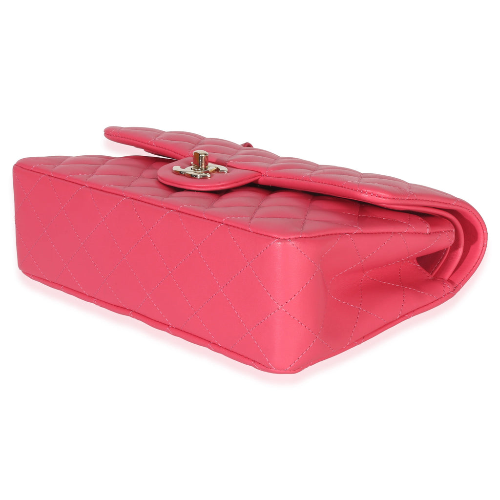 Pink Quilted Lambskin Small Classic Double Flap Bag