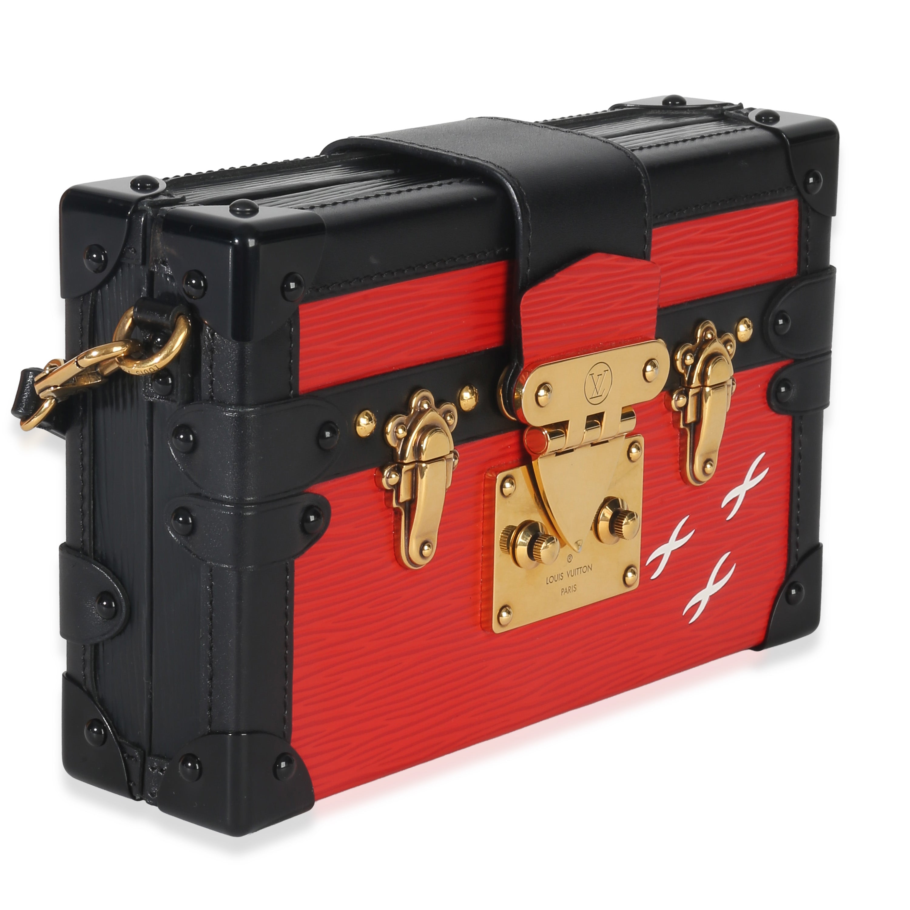 Red Black Epi Petite Malle