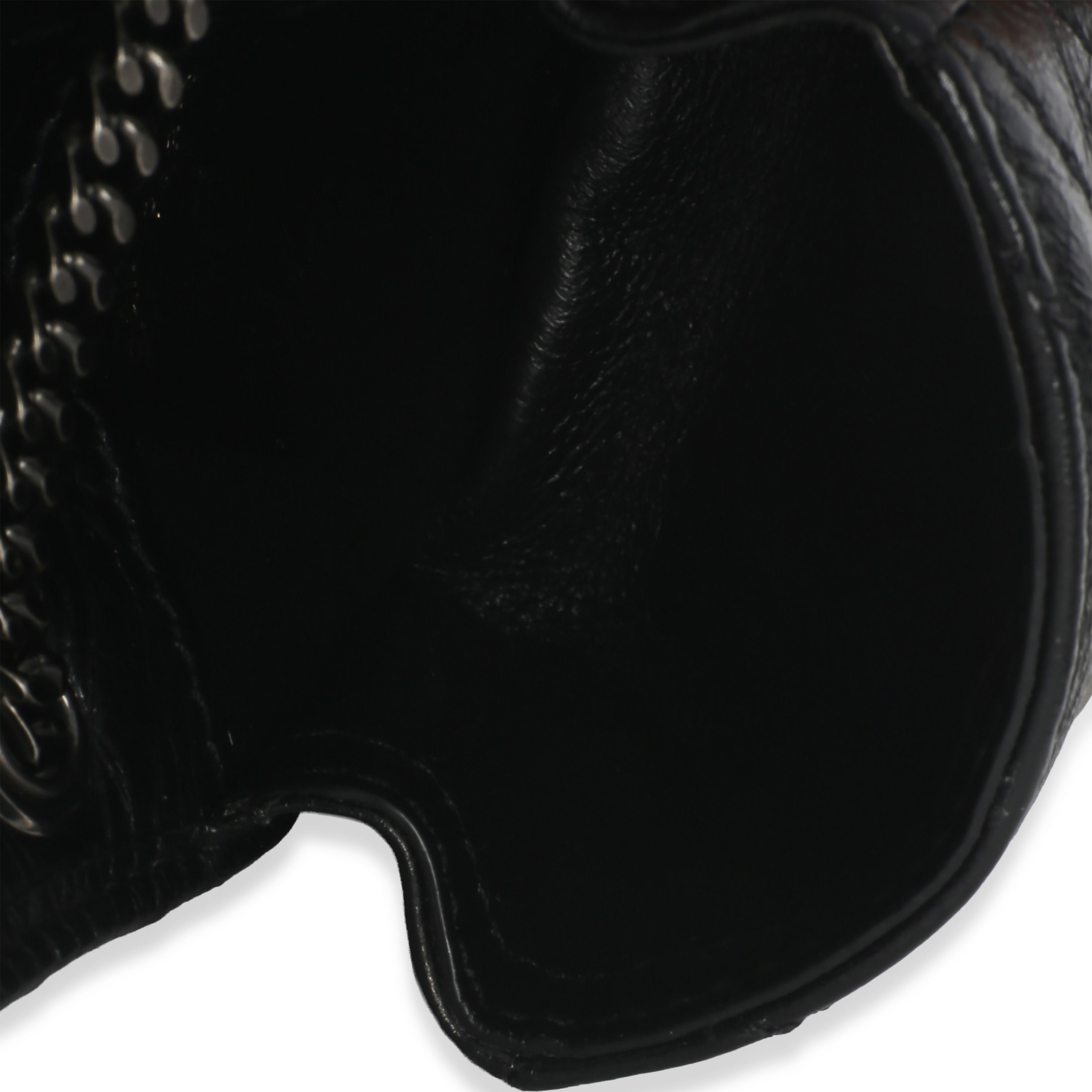Black Crinkled Calfskin Matelasse Micro Niki Airpods Case