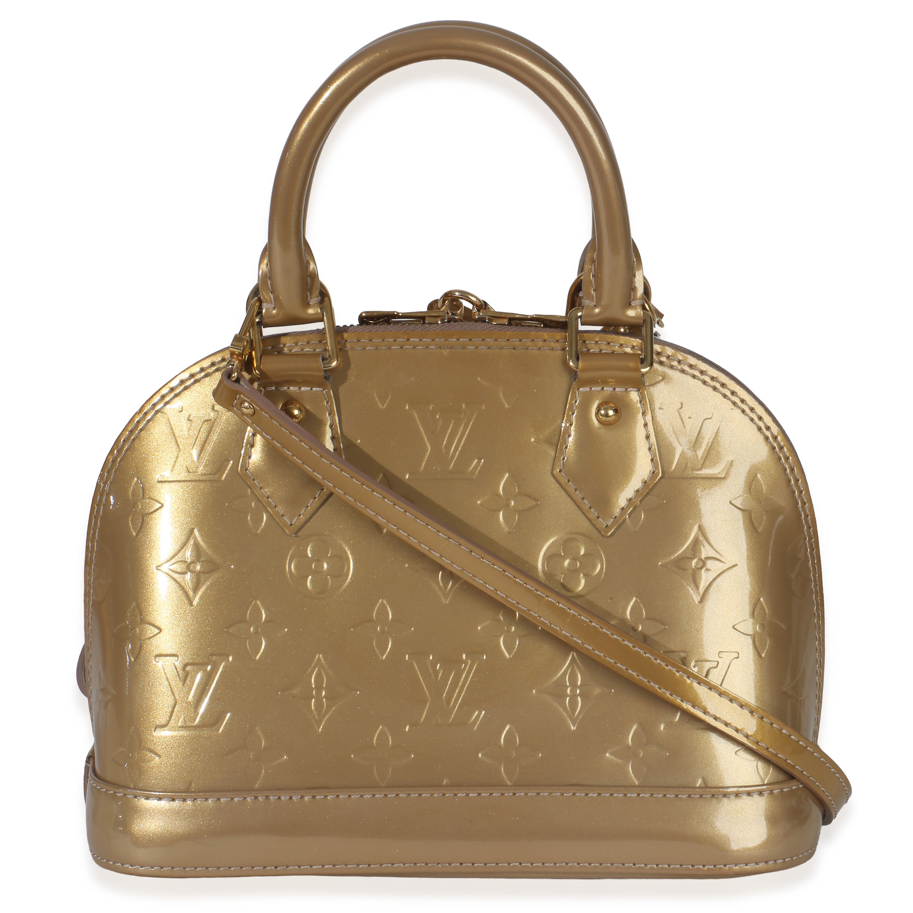 Beige Poudre Monogram Vernis Alma BB