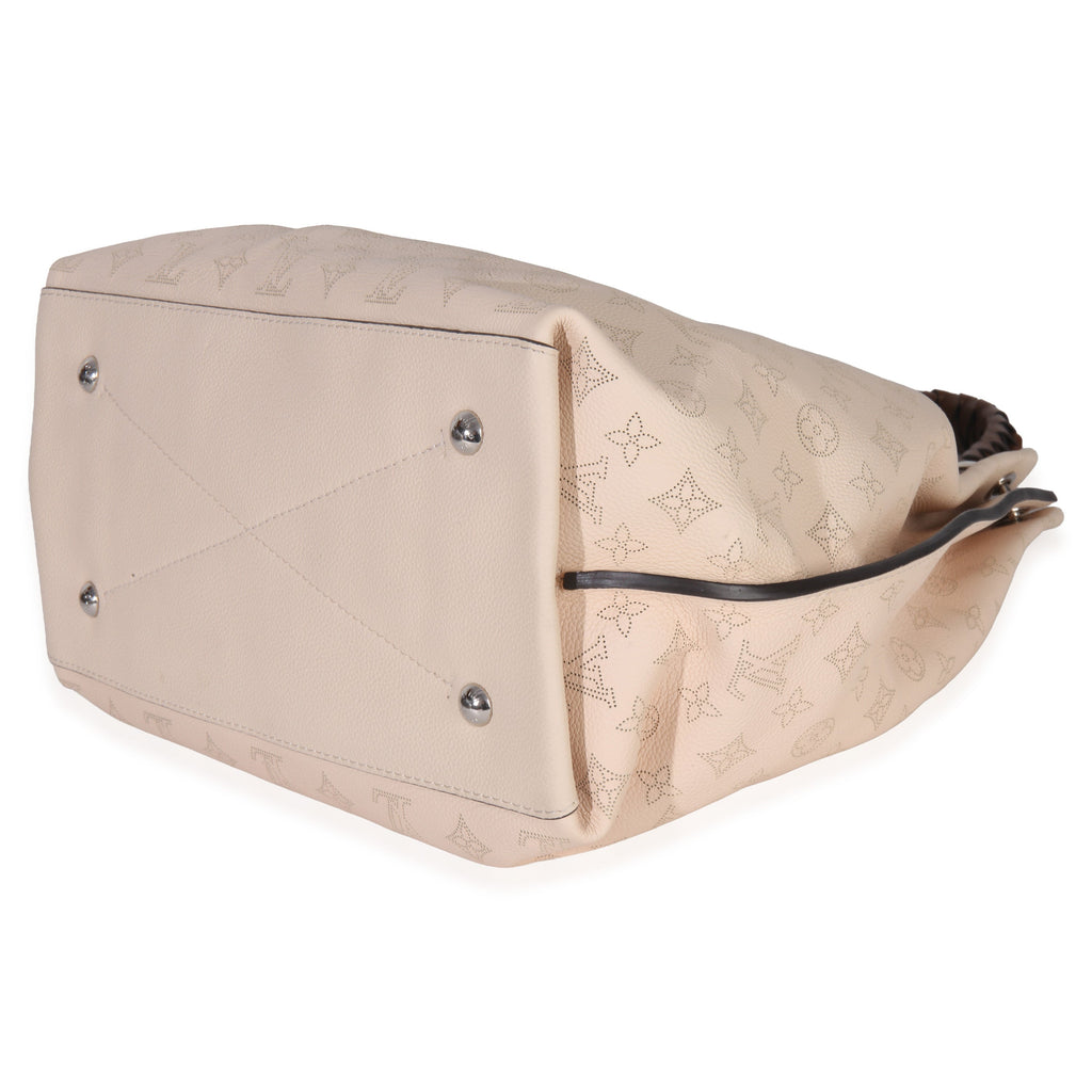 Creme Monogram Mahina Carmel Hobo