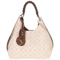Creme Monogram Mahina Carmel Hobo