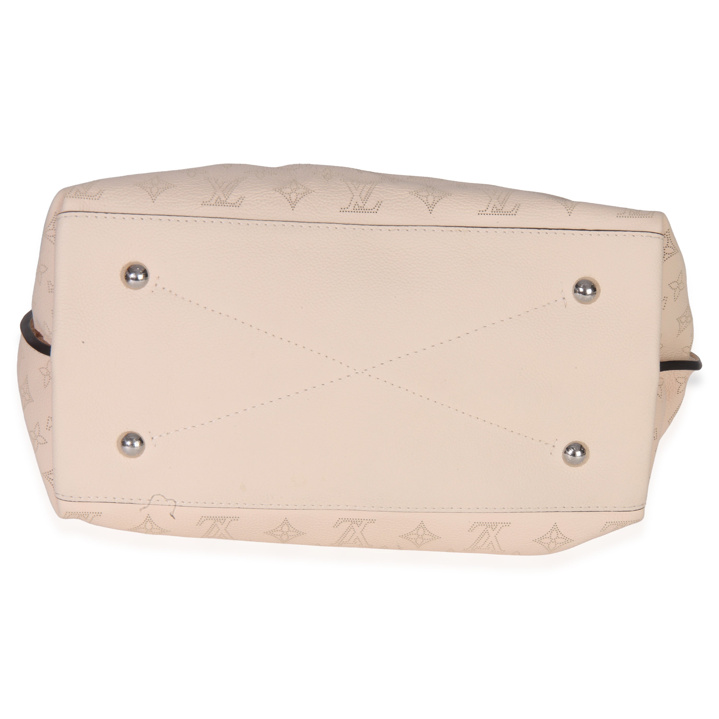 Creme Monogram Mahina Carmel Hobo
