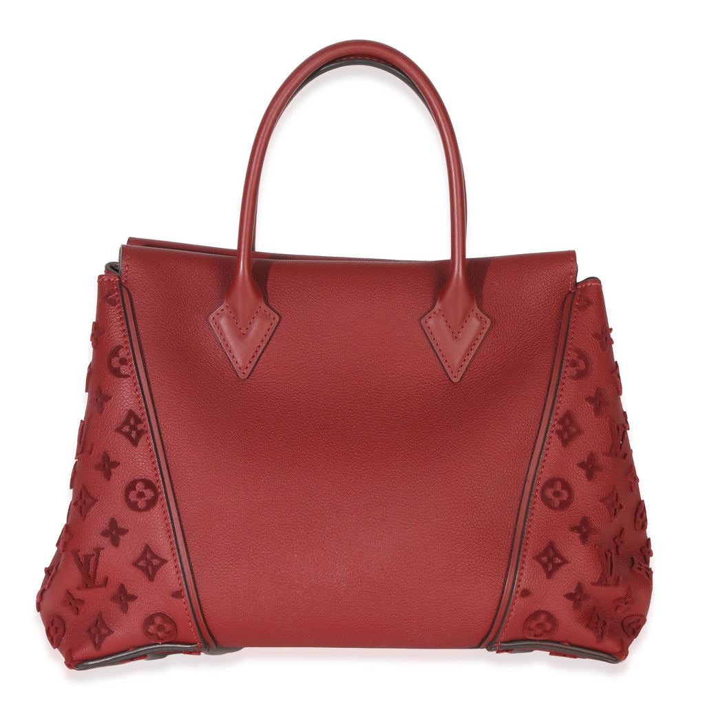 Red Tuffetage Veau Cachemire Tote W MM