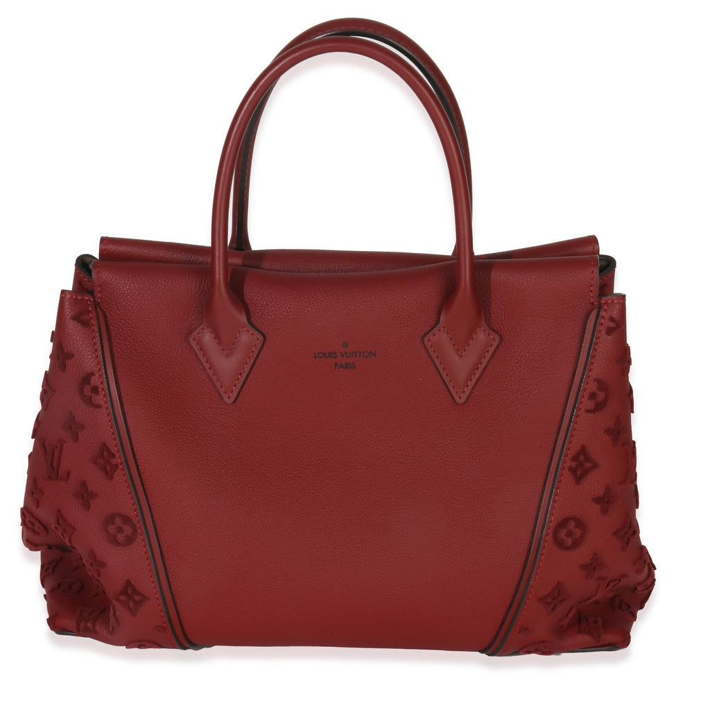 Red Tuffetage Veau Cachemire Tote W MM