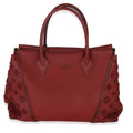 Red Tuffetage Veau Cachemire Tote W MM