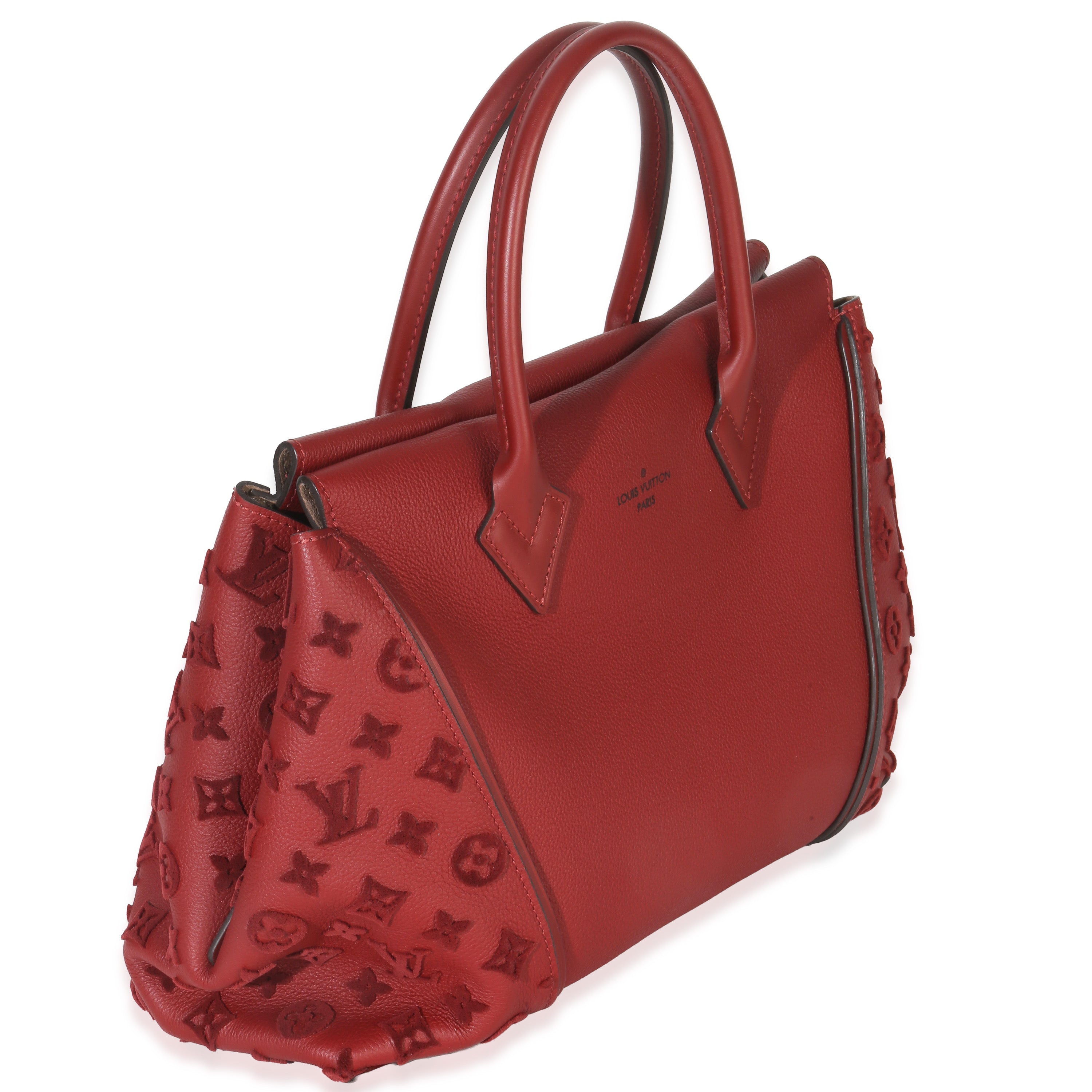 Red Tuffetage Veau Cachemire Tote W MM