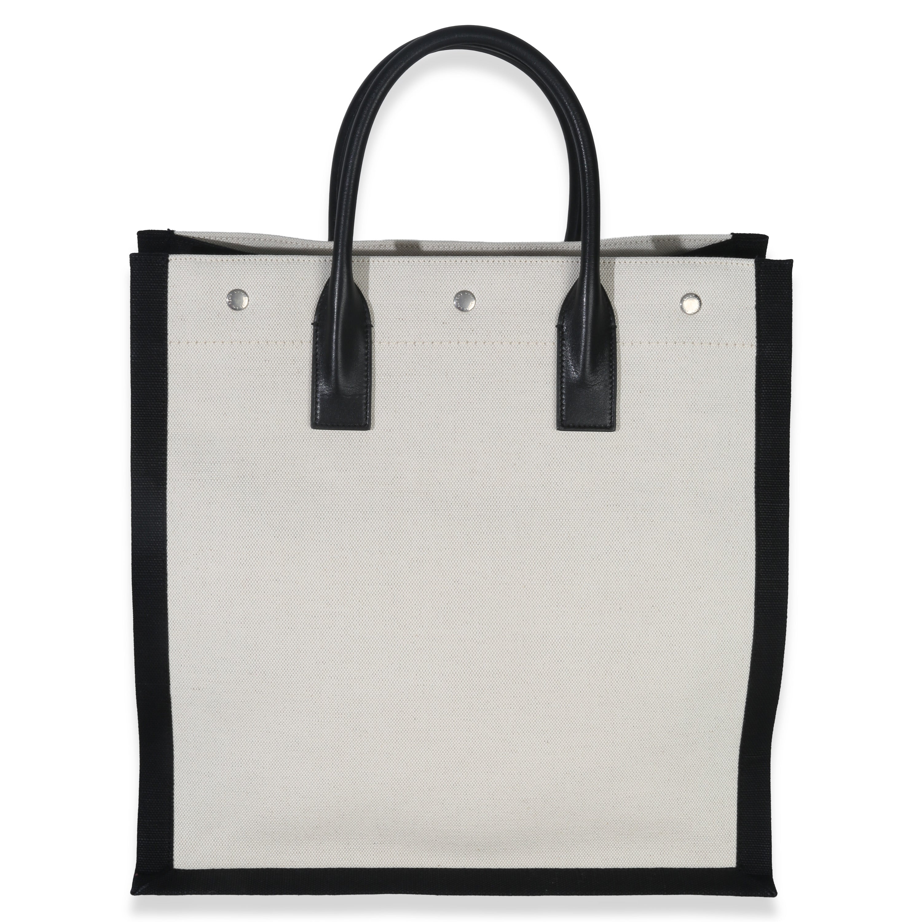 Beige Linen North South Rive Gauche Tote