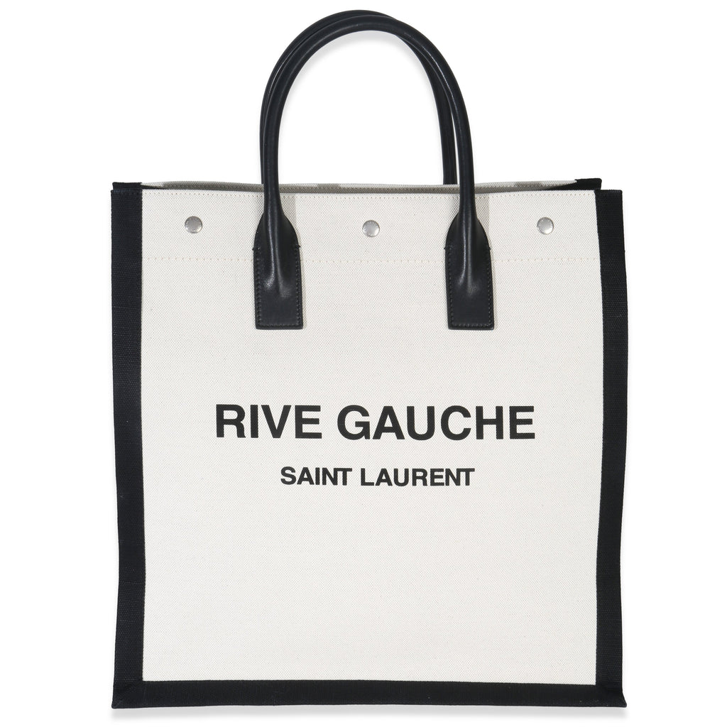 Beige Linen North South Rive Gauche Tote