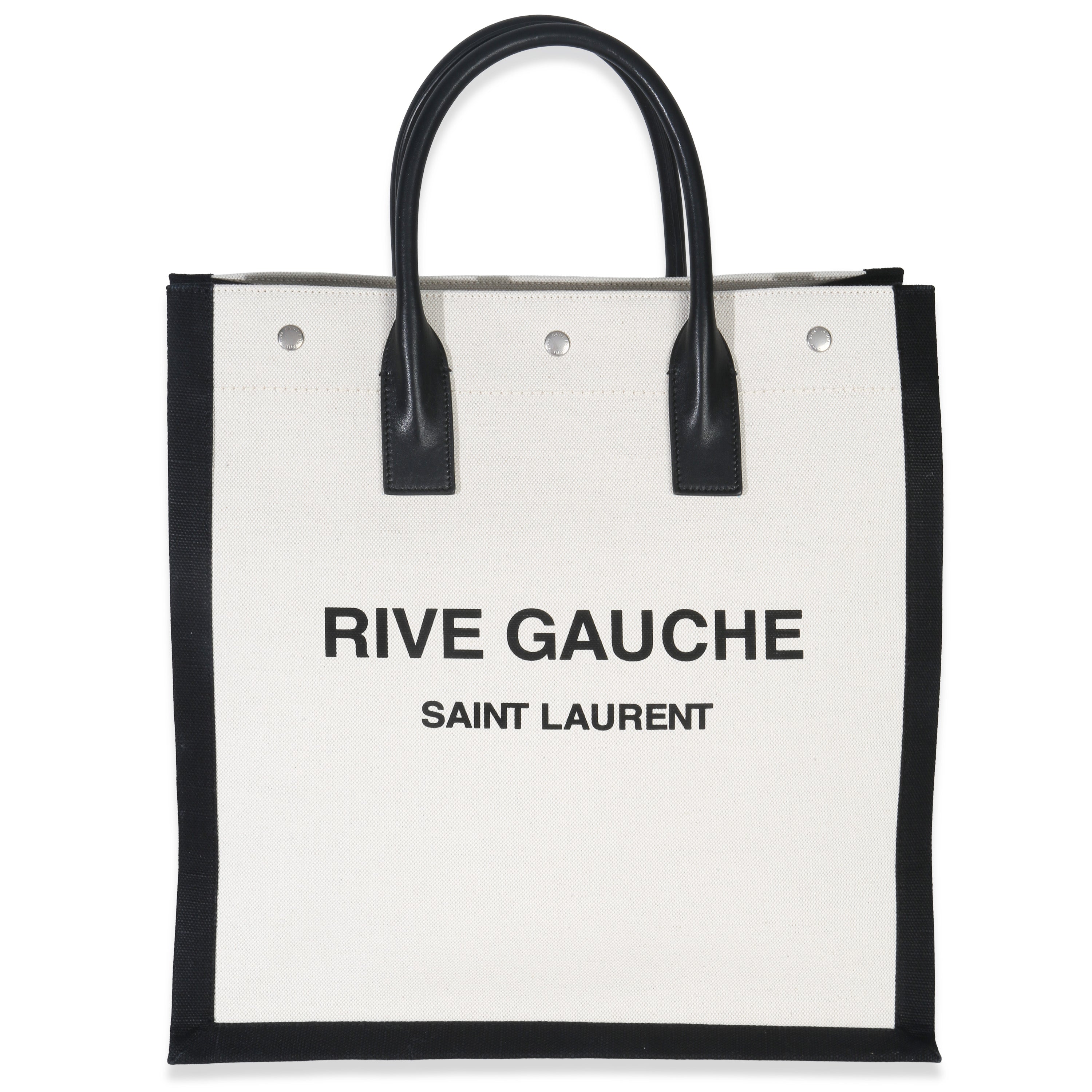 Beige Linen North South Rive Gauche Tote