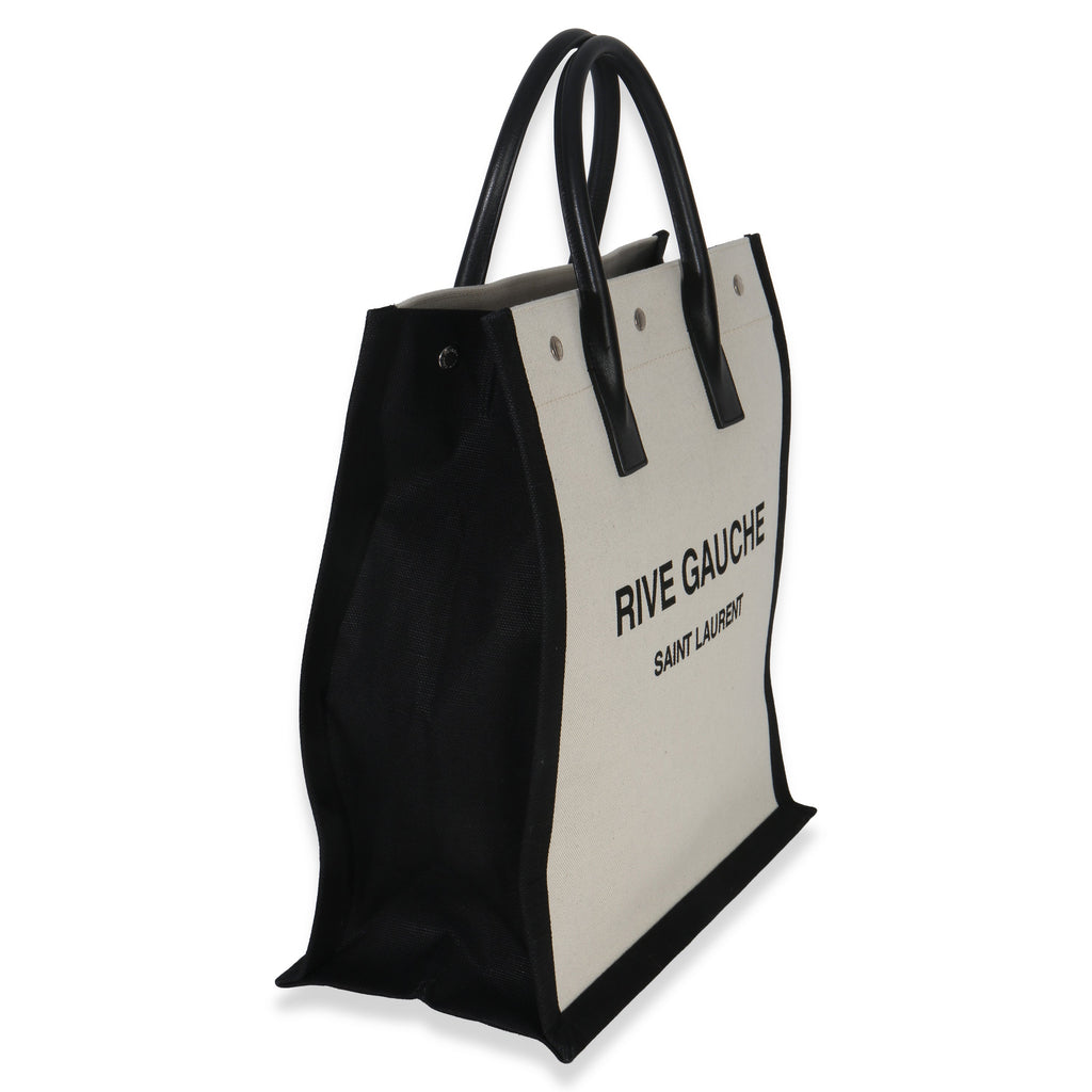 Beige Linen North South Rive Gauche Tote
