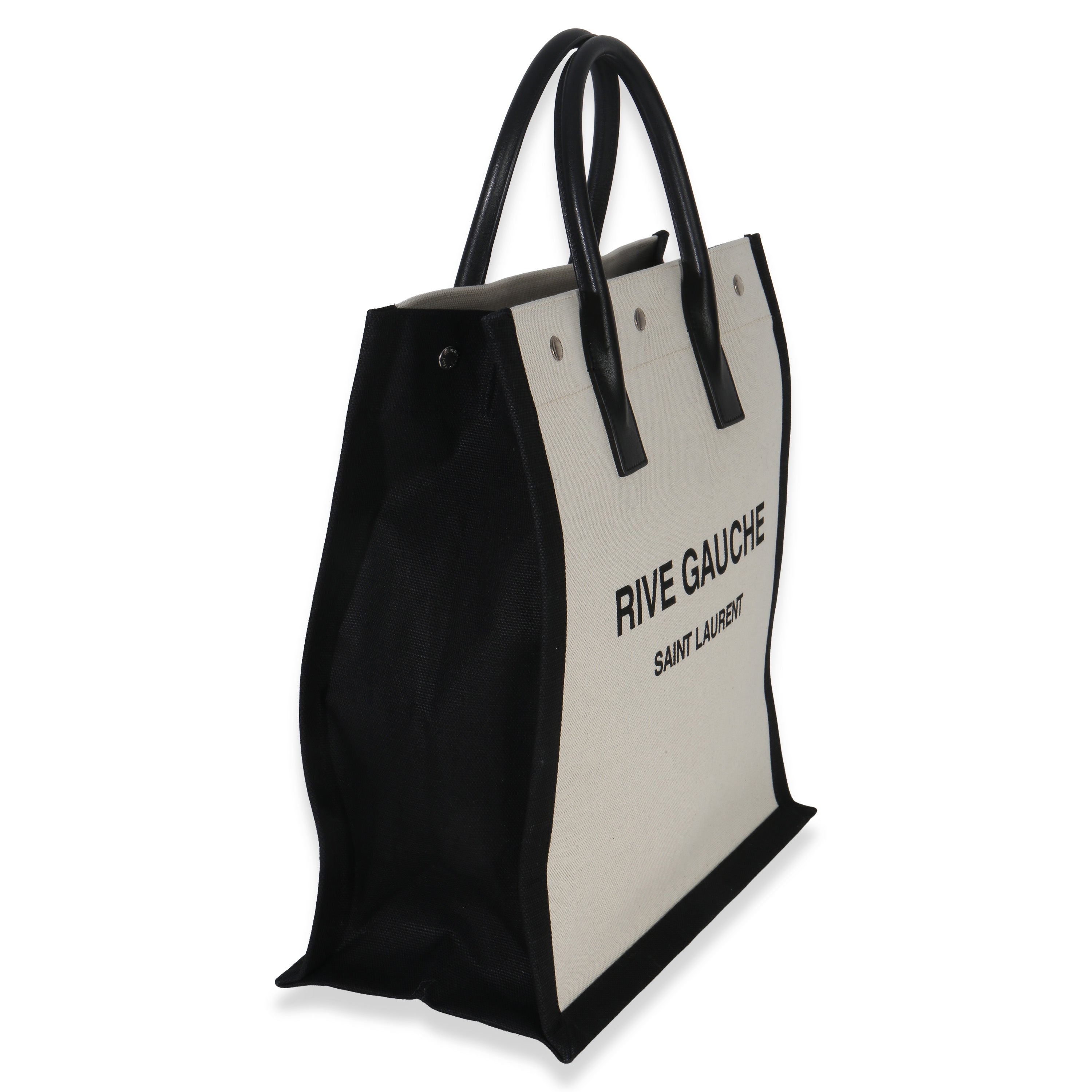 Beige Linen North South Rive Gauche Tote