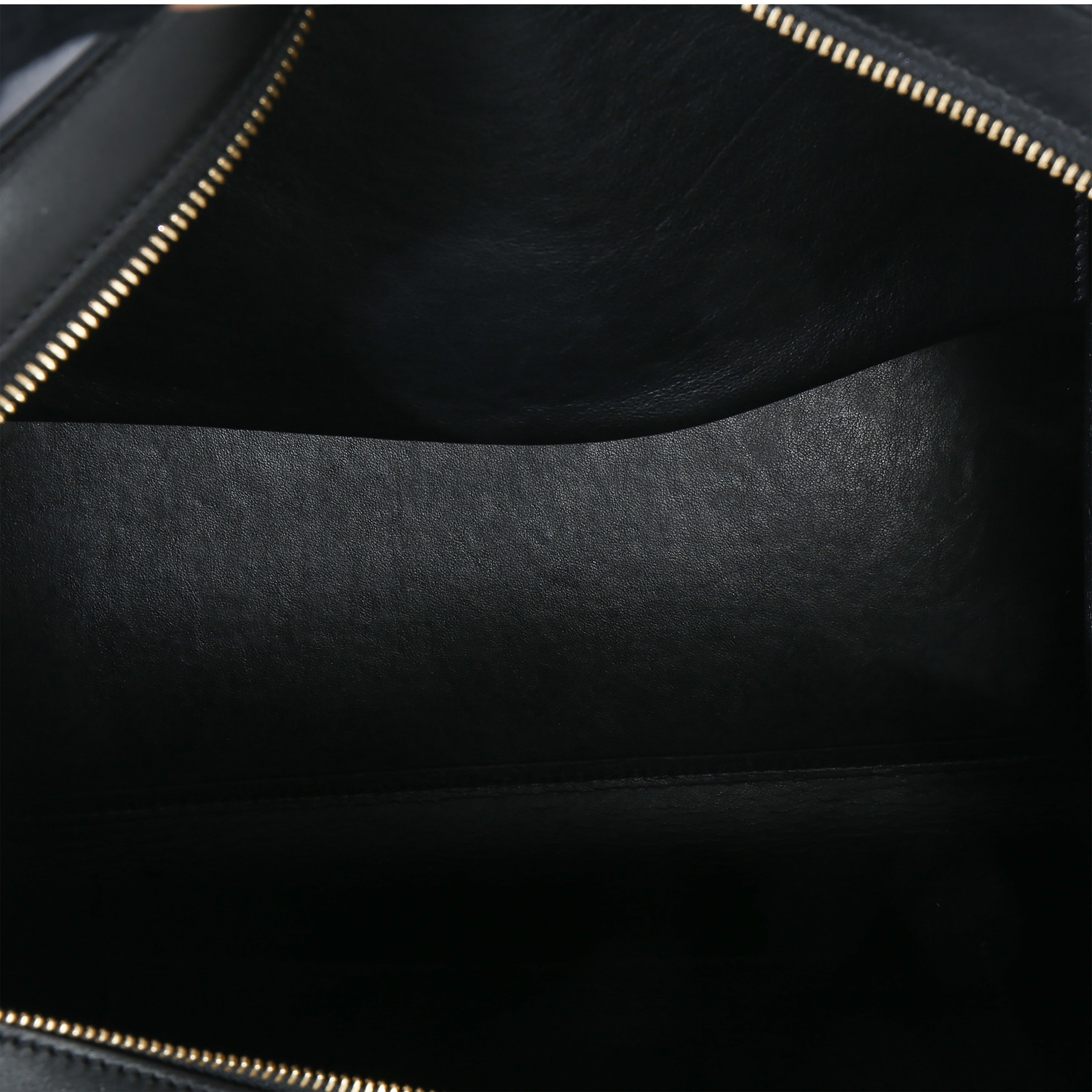 Blue Black Cream Suede Grained Calfskin Small Trapeze Bag