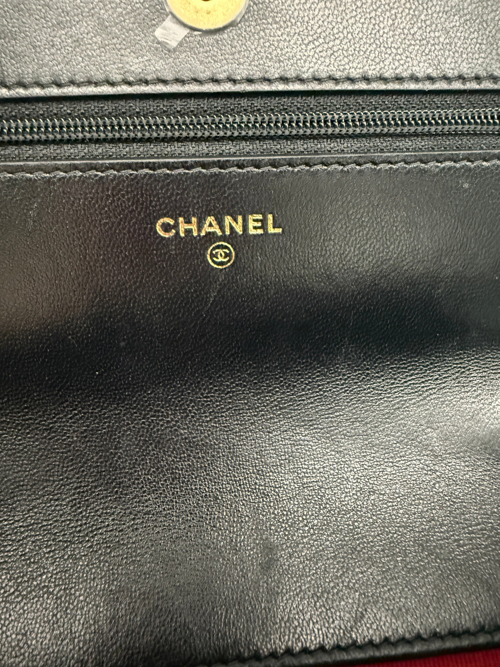 Black Quilted Lambskin Chanel 19 Wallet On Chain