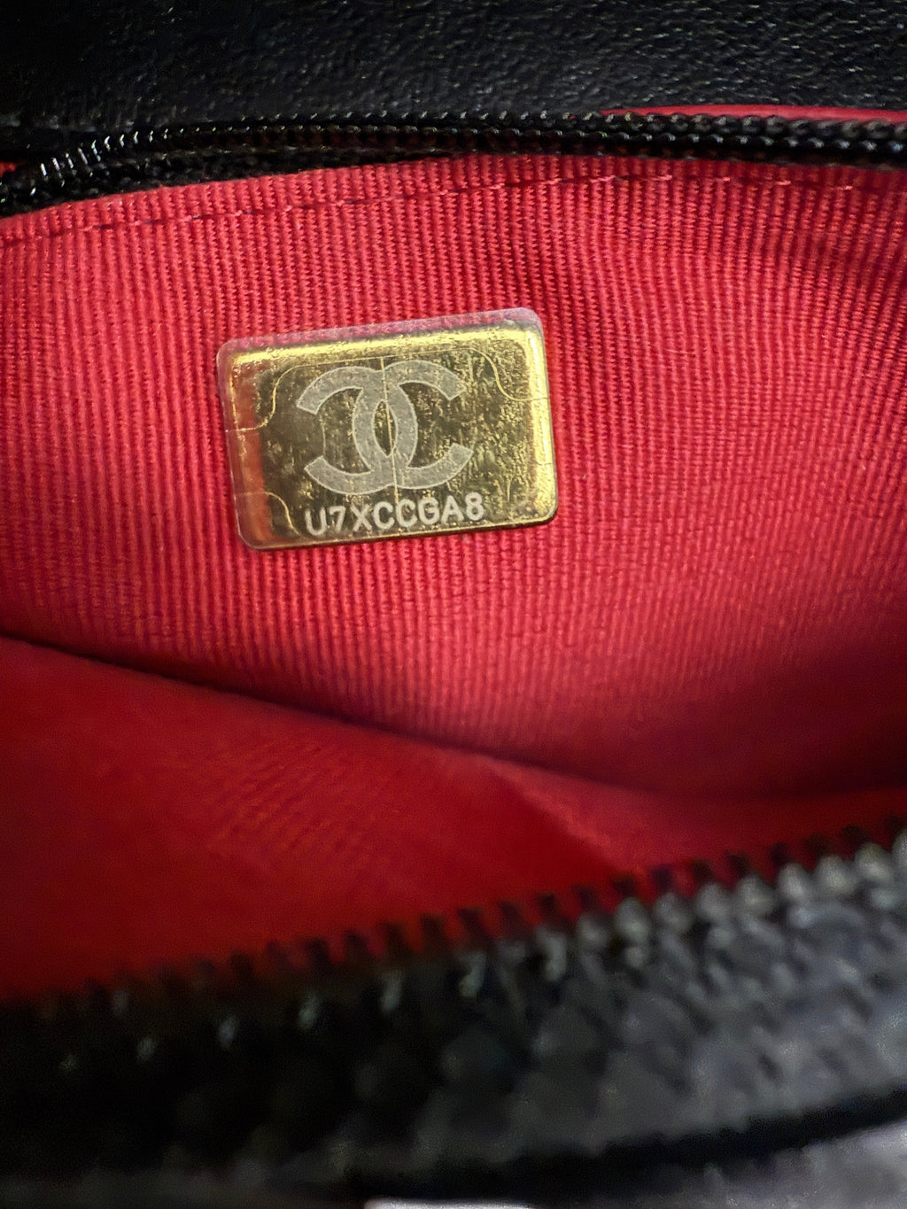 Black Quilted Lambskin Chanel 19 Wallet On Chain
