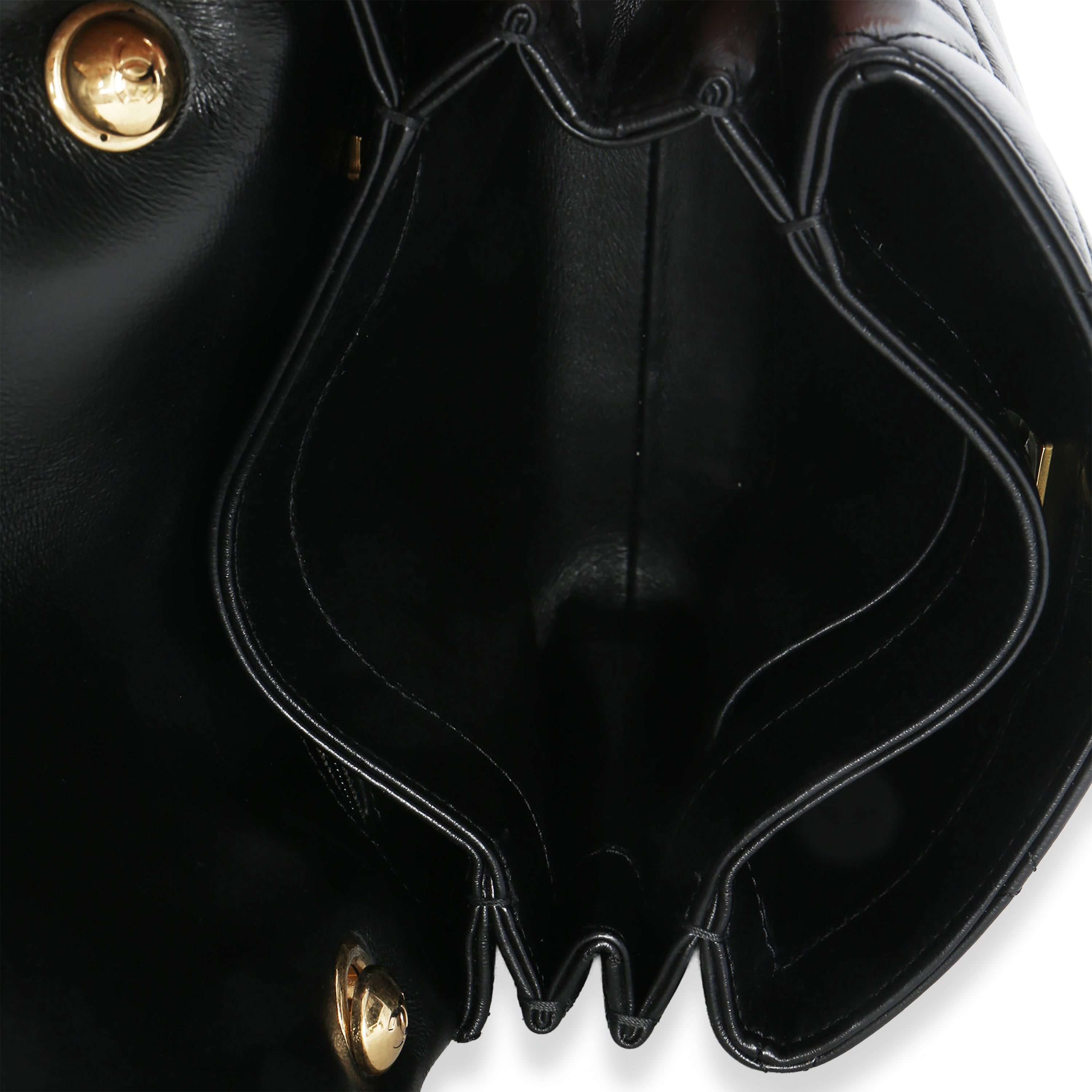 Black Quilted Lambskin Small Colour Match Flap Bag