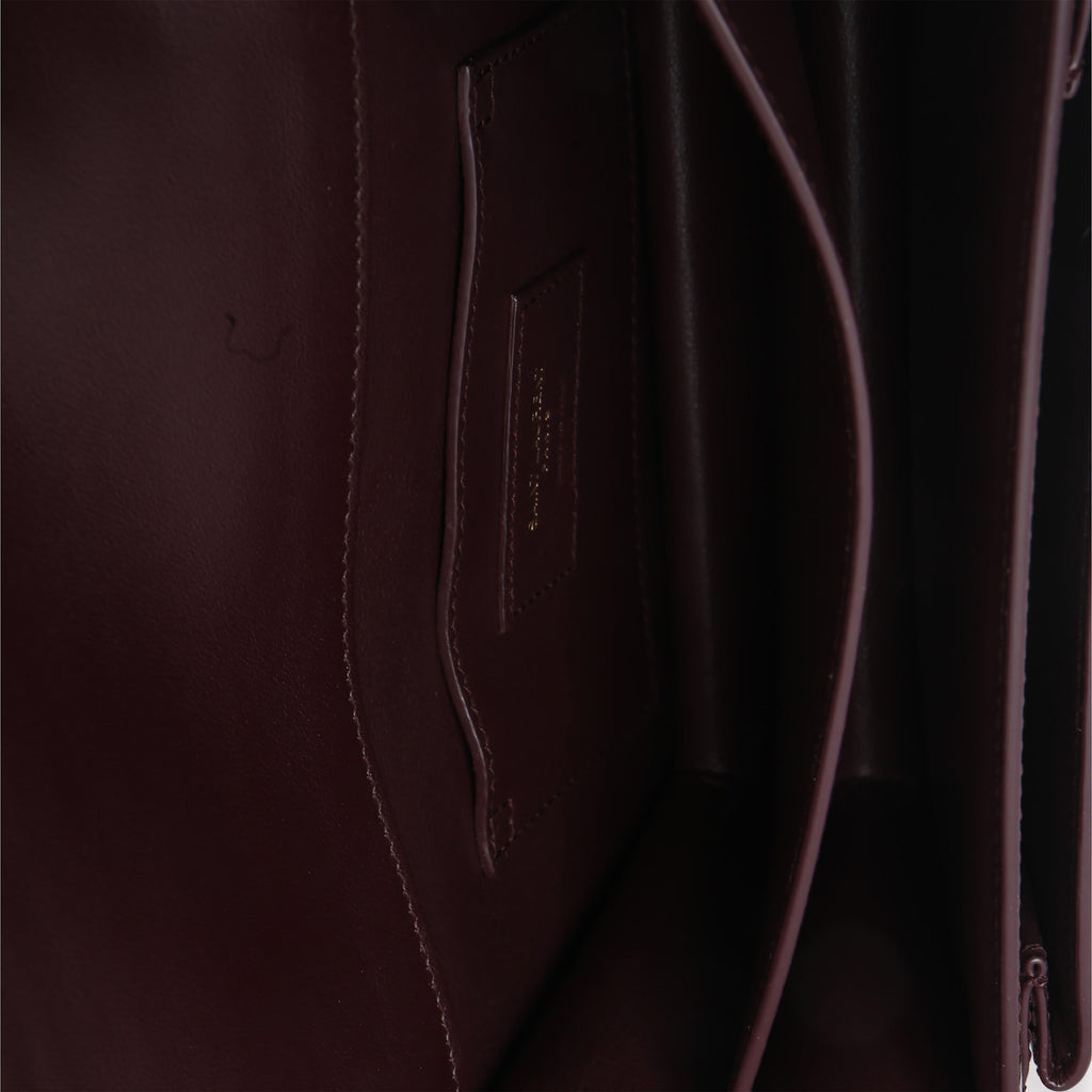 Red Wine Patent Monogram Small Sunset Bag