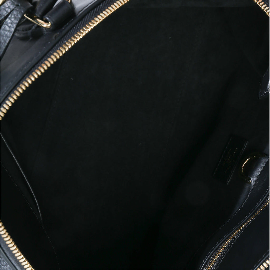 Black Grained Calfskin Monogram Vendome MM