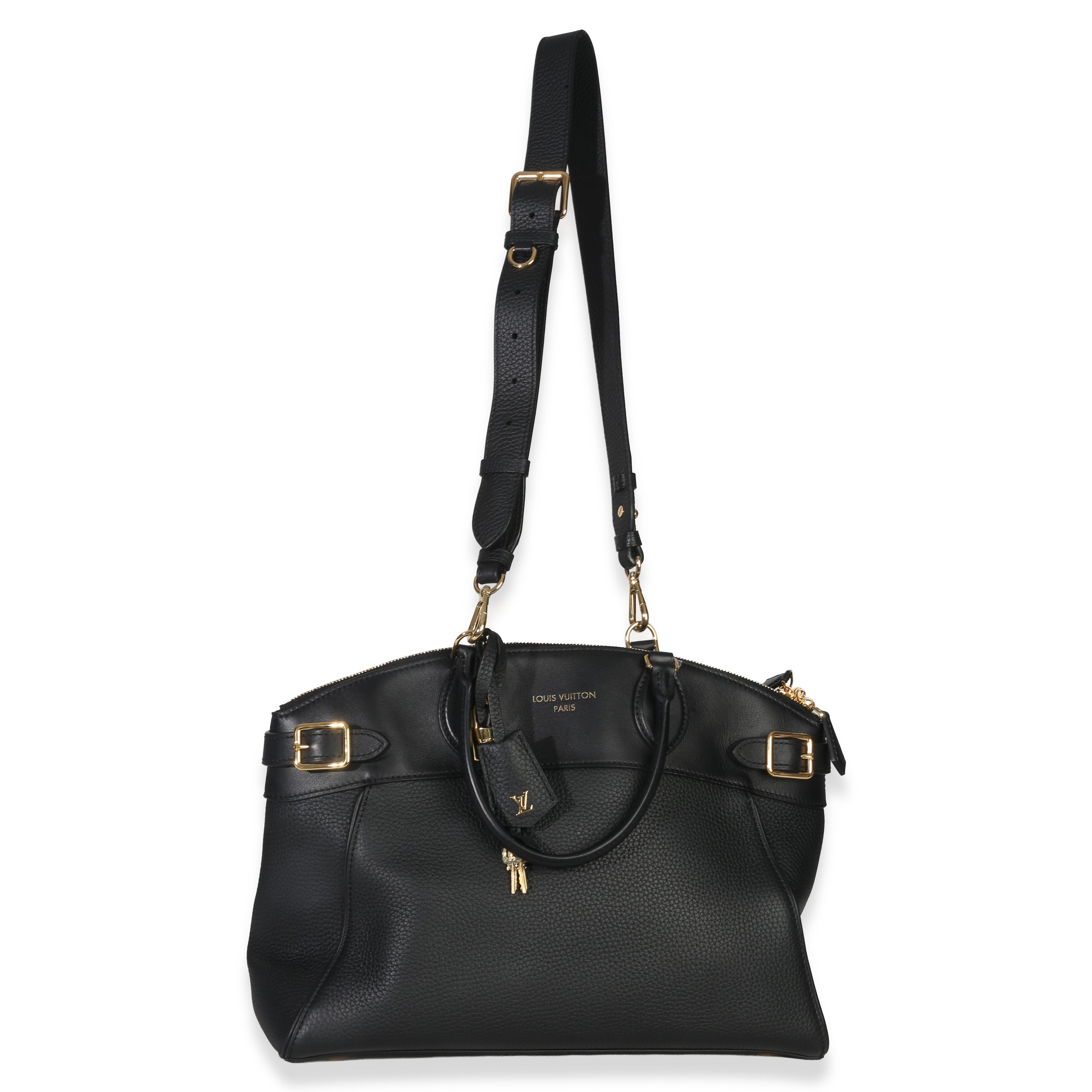 Black Grained Calfskin Monogram Vendome MM