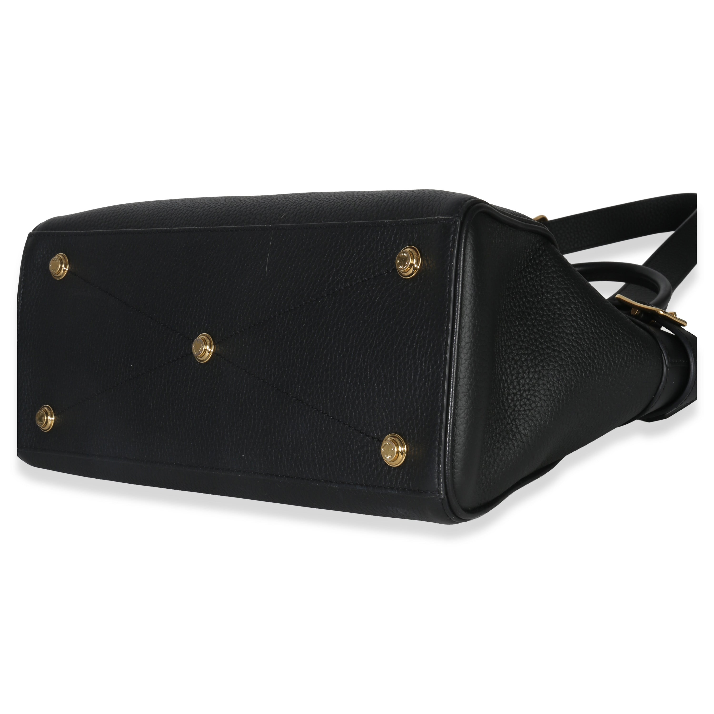 Black Grained Calfskin Monogram Vendome MM