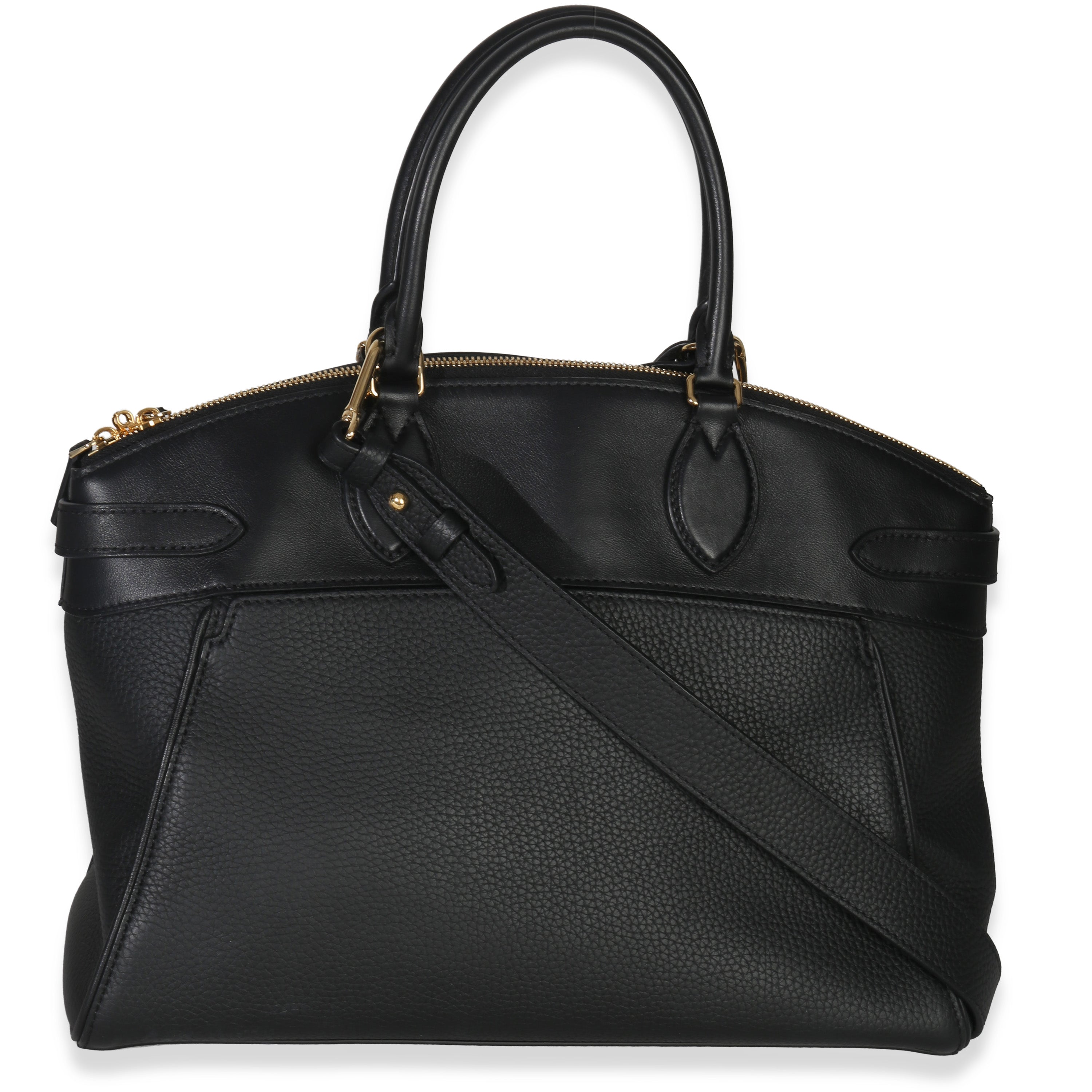 Black Grained Calfskin Monogram Vendome MM