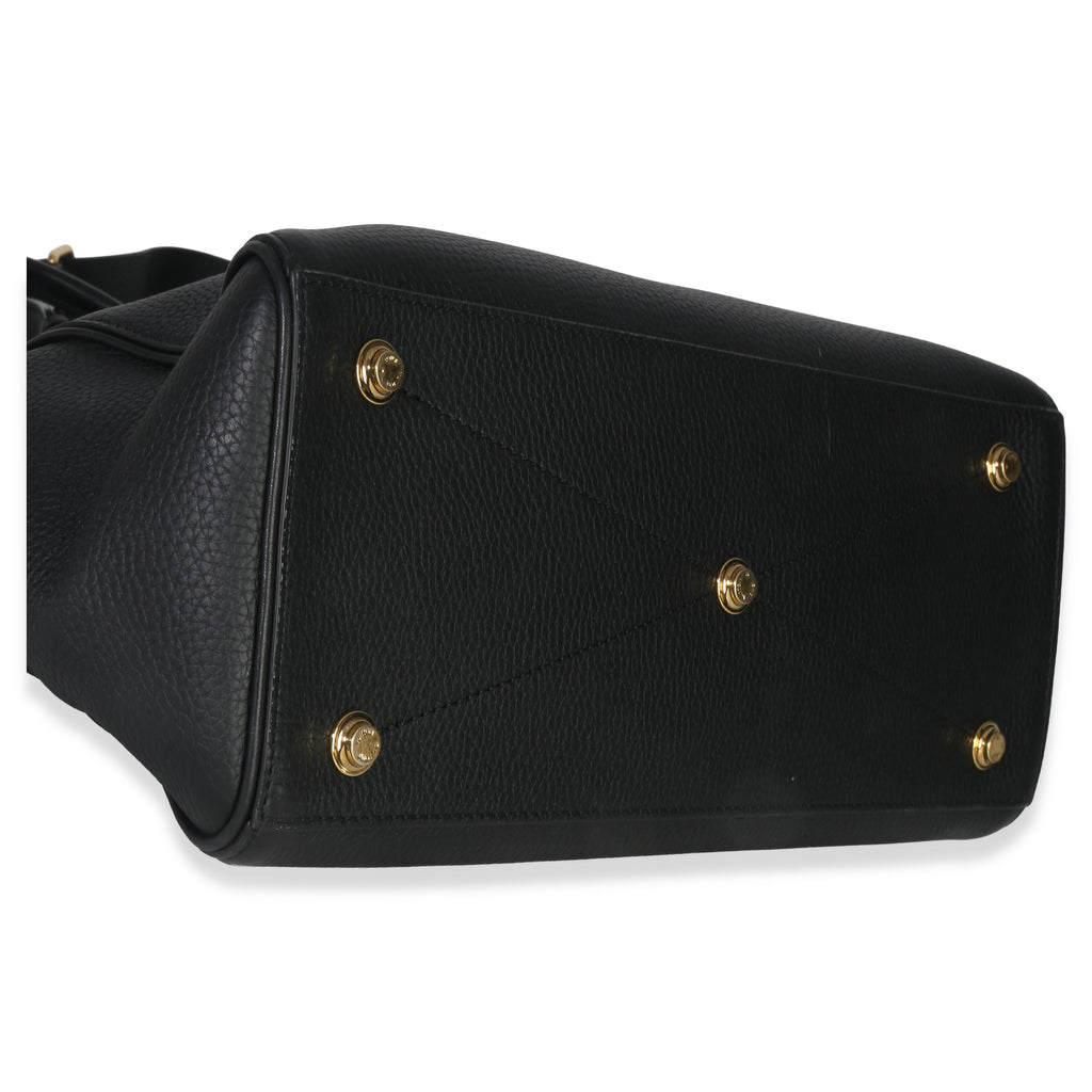 Black Grained Calfskin Monogram Vendome MM