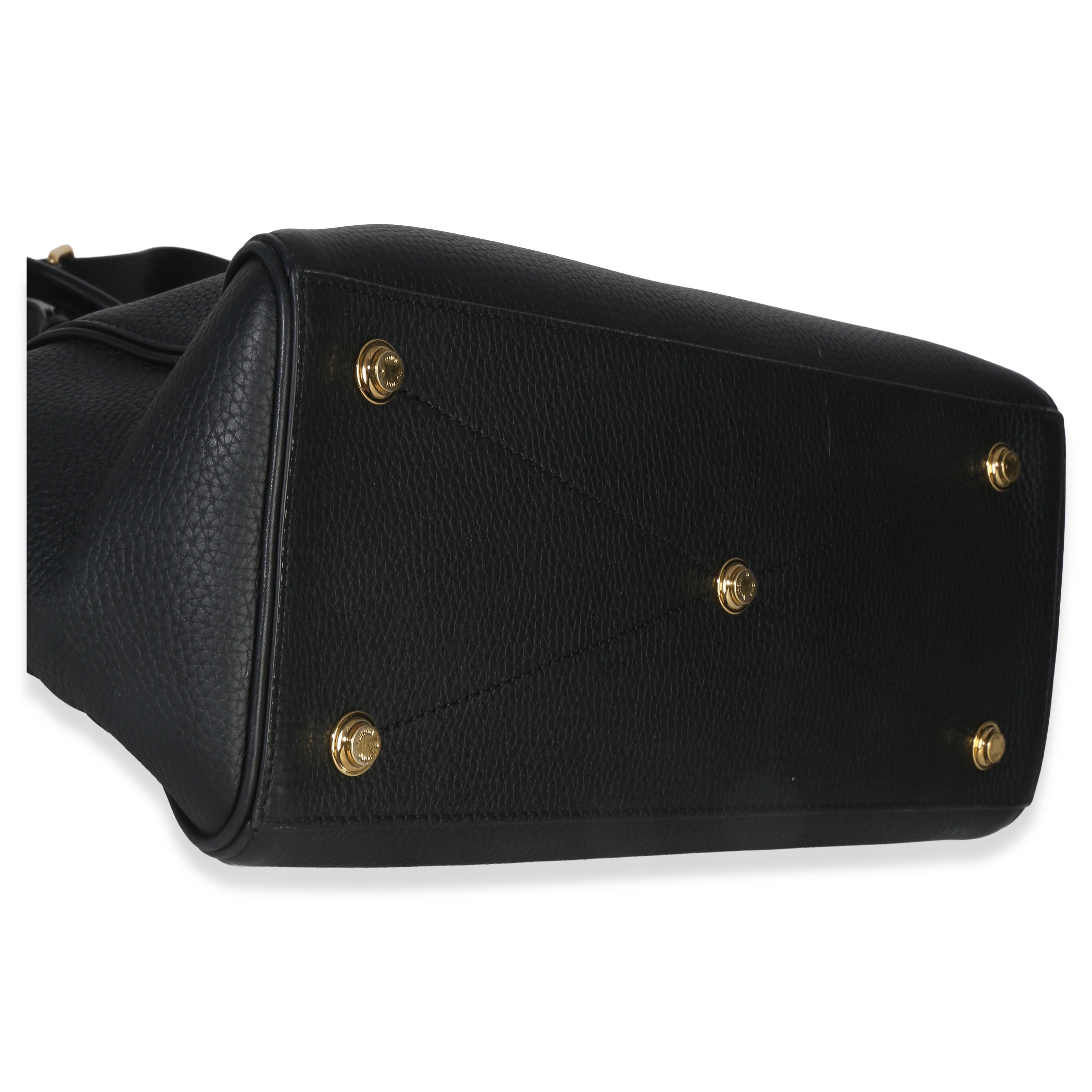 Black Grained Calfskin Monogram Vendome MM