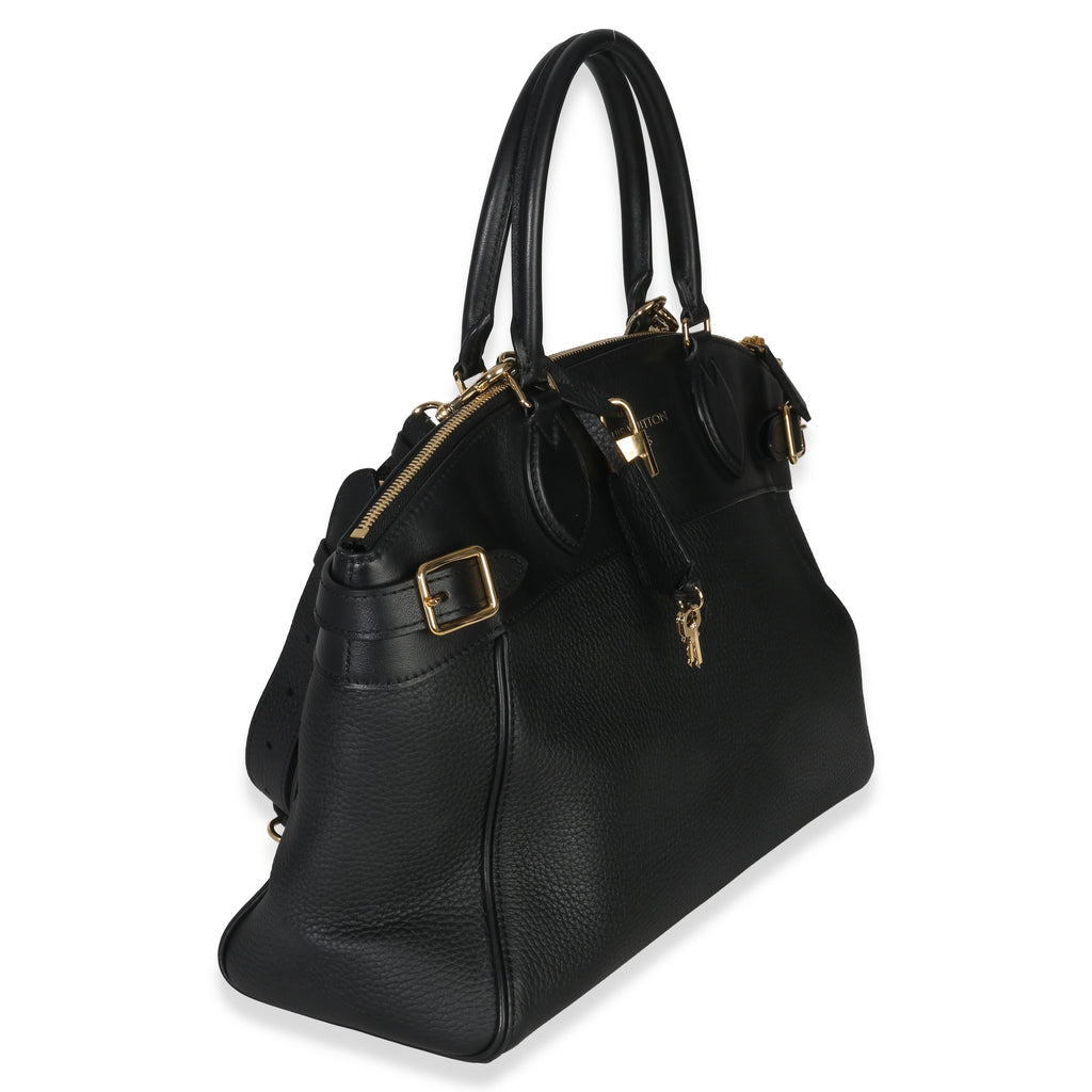 Black Grained Calfskin Monogram Vendome MM