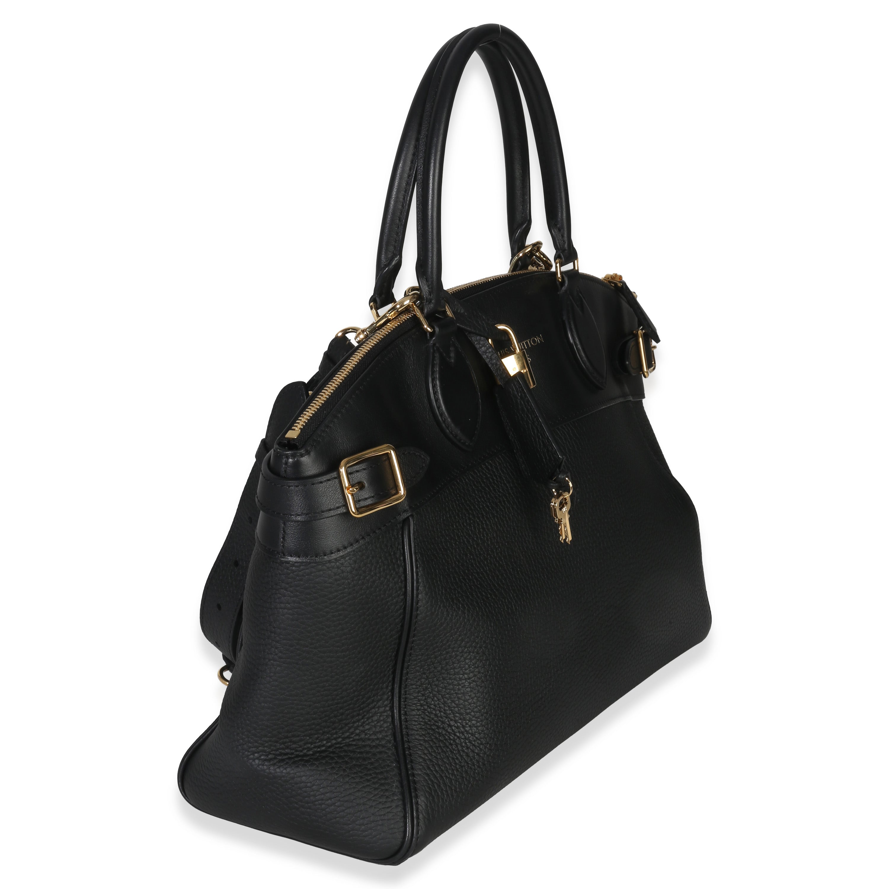 Black Grained Calfskin Monogram Vendome MM