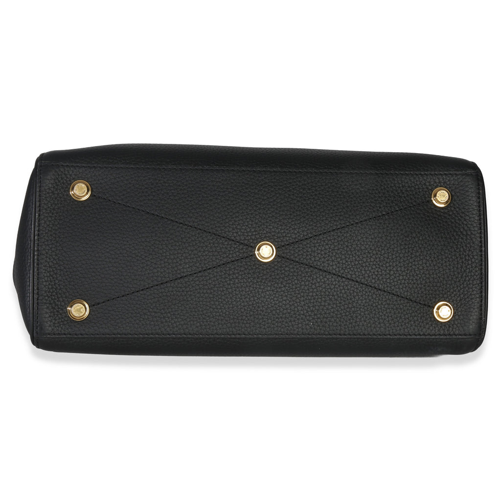 Black Grained Calfskin Monogram Vendome MM
