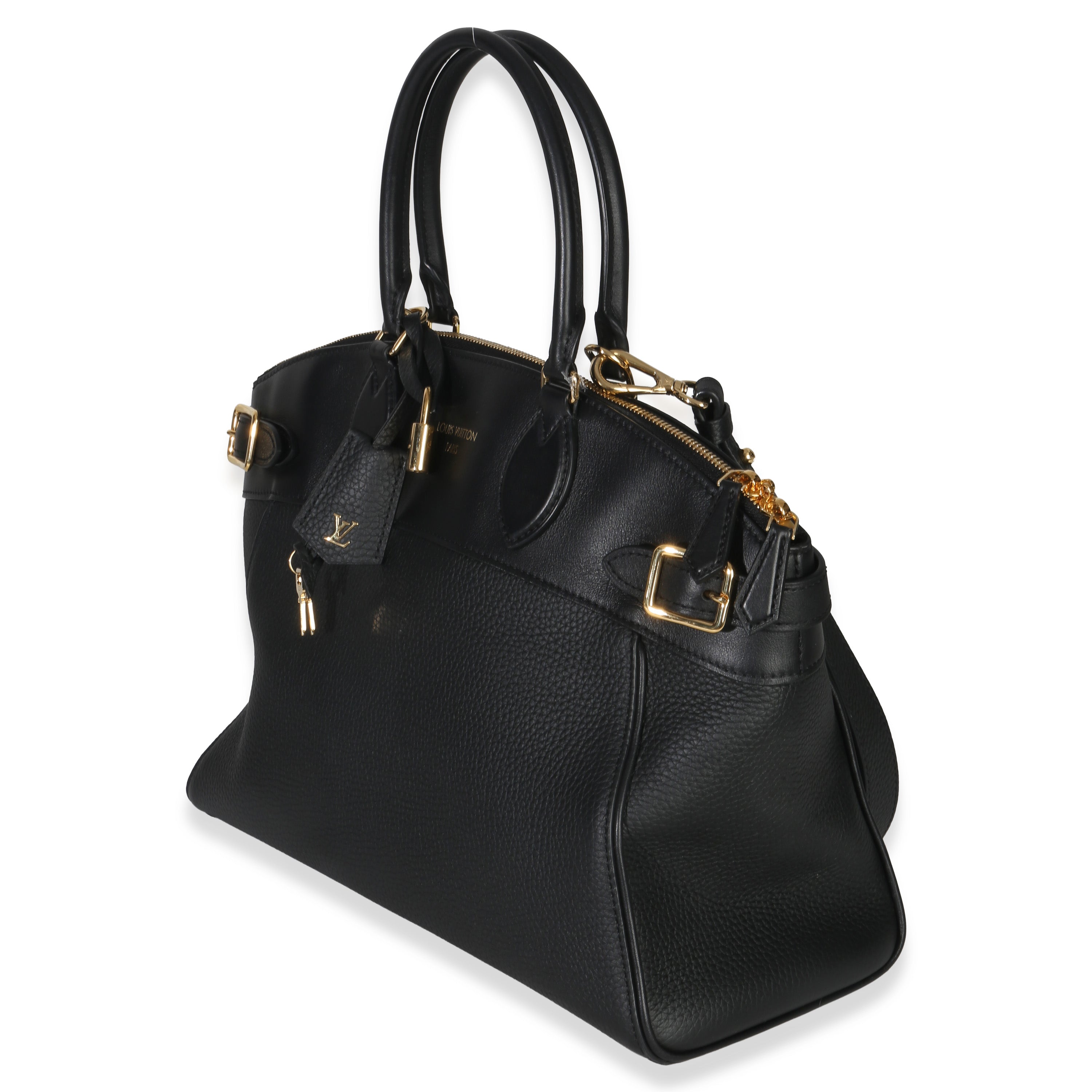 Black Grained Calfskin Monogram Vendome MM