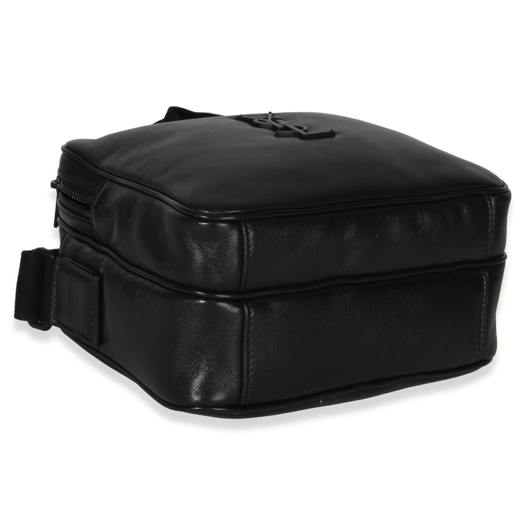 Black Lambskin Monogram Niki Cube Camera Bag