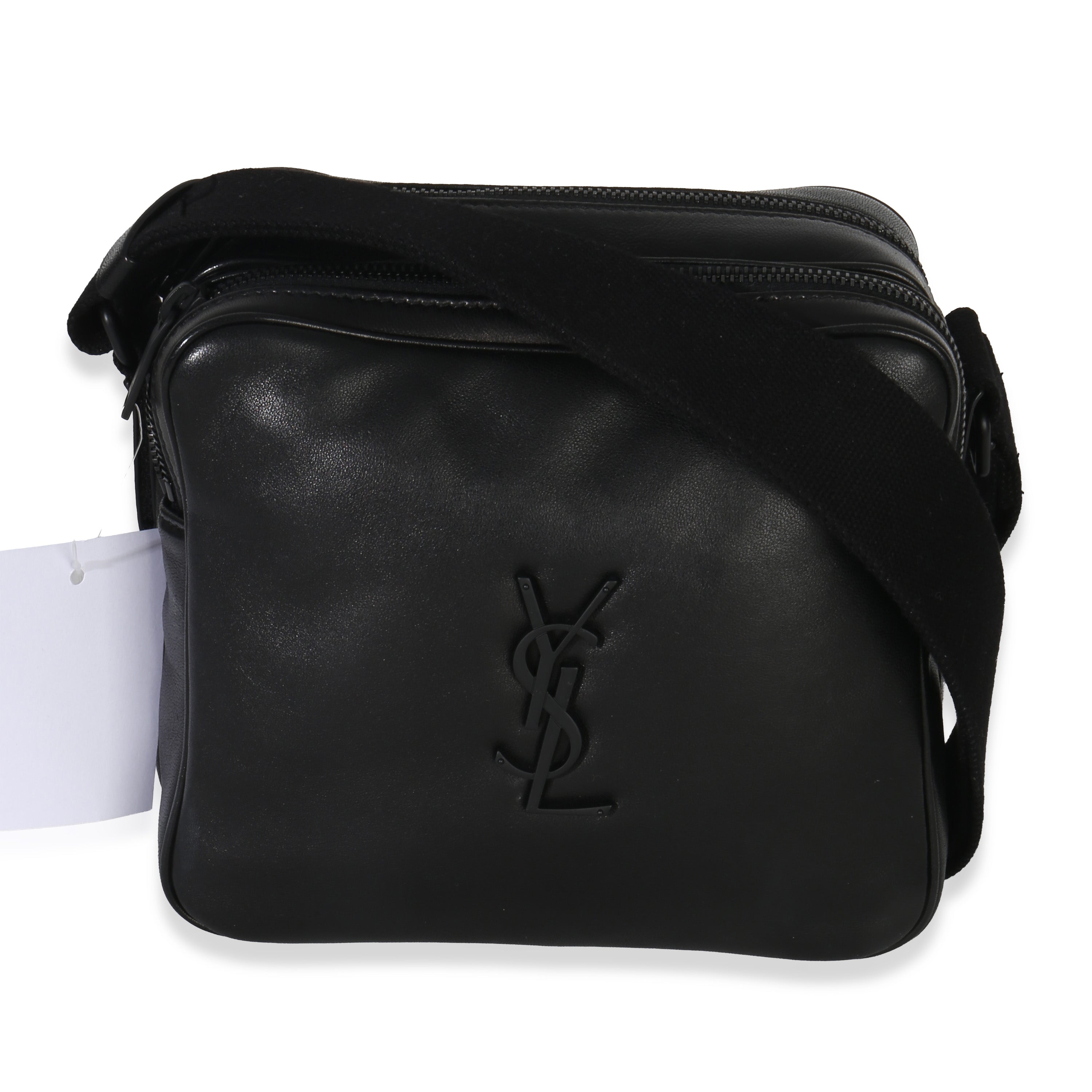 Black Lambskin Monogram Niki Cube Camera Bag