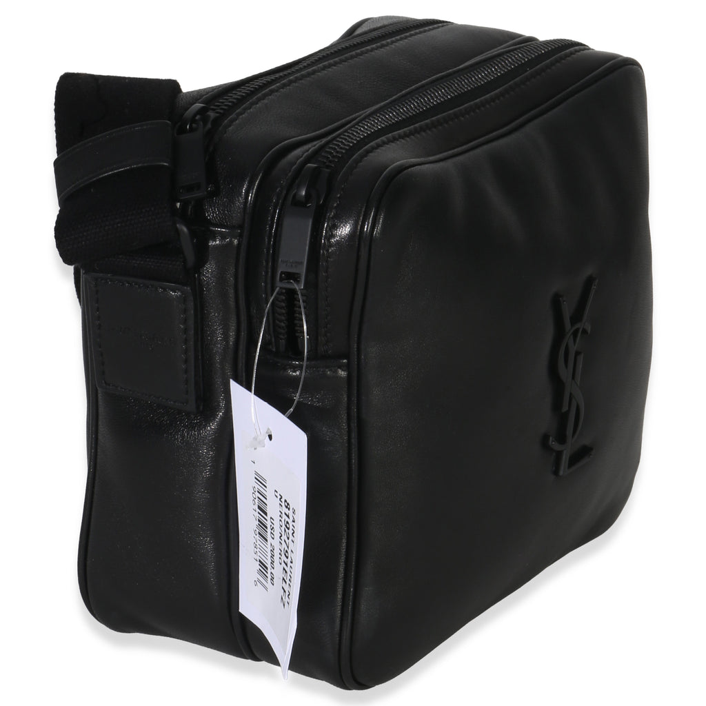 Black Lambskin Monogram Niki Cube Camera Bag