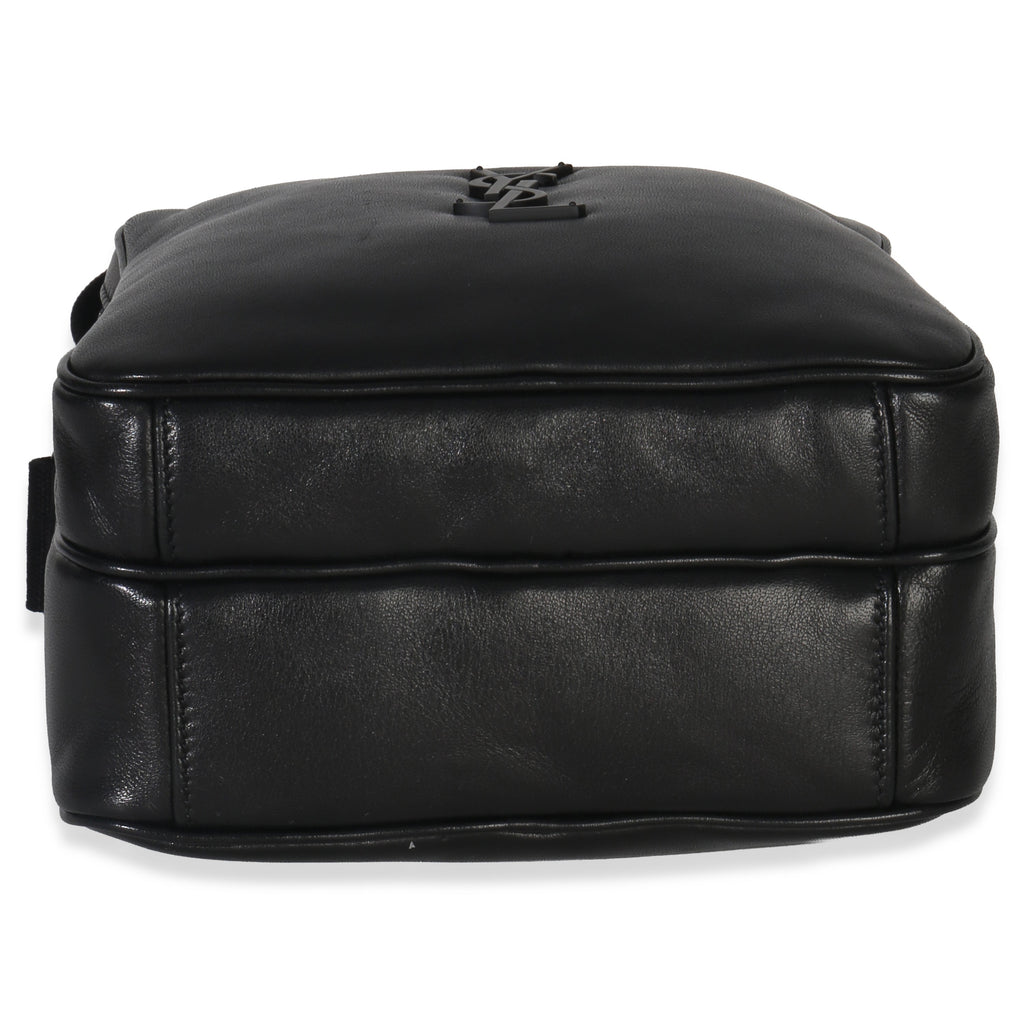 Black Lambskin Monogram Niki Cube Camera Bag