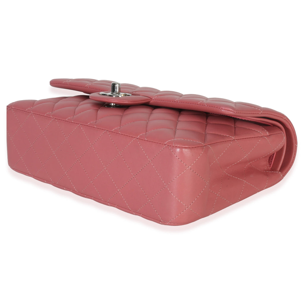 Pink Quilted Lambskin Medium Classic Double Flap Bag