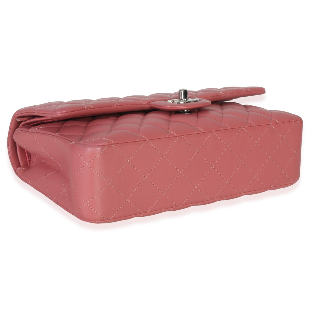 Pink Quilted Lambskin Medium Classic Double Flap Bag
