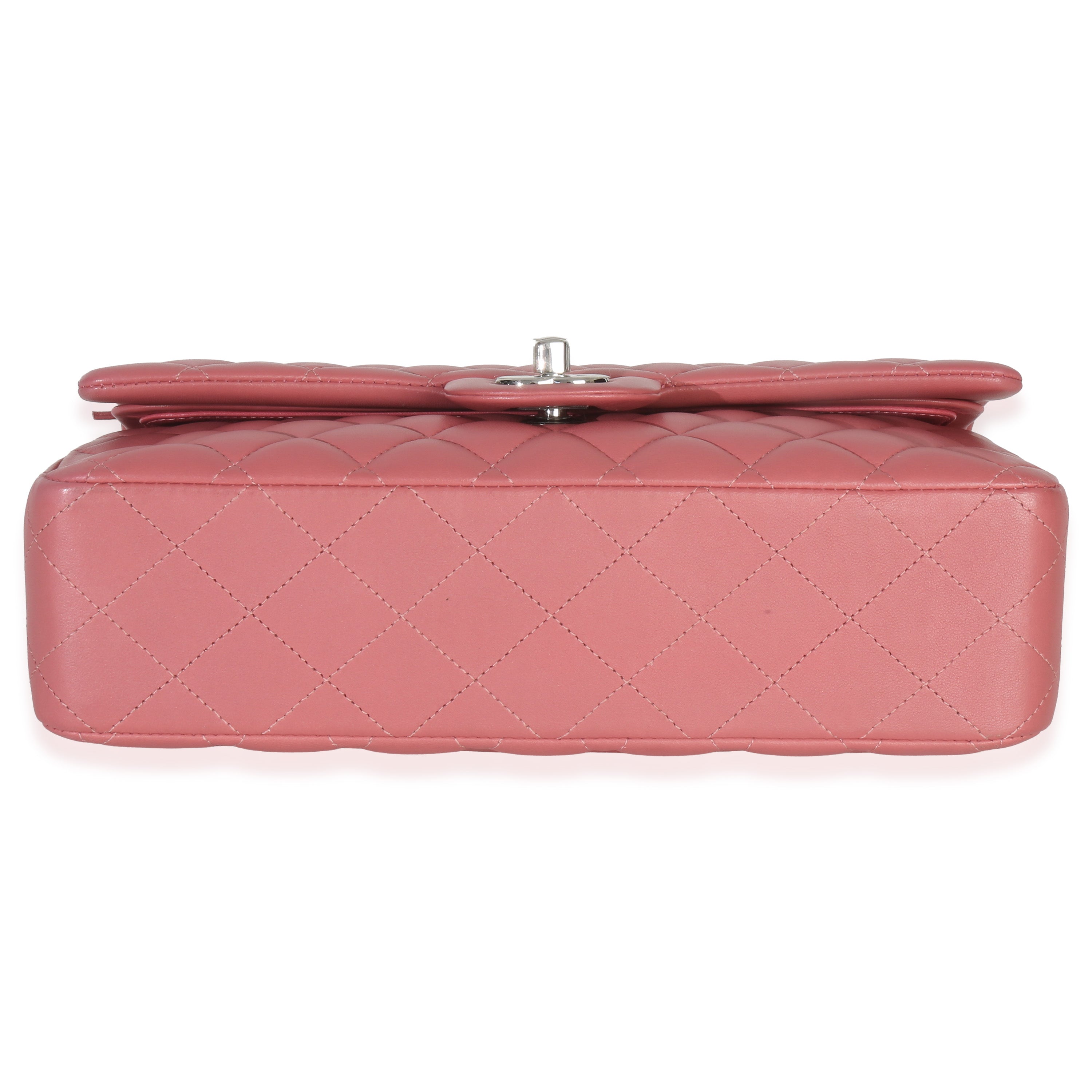 Pink Quilted Lambskin Medium Classic Double Flap Bag