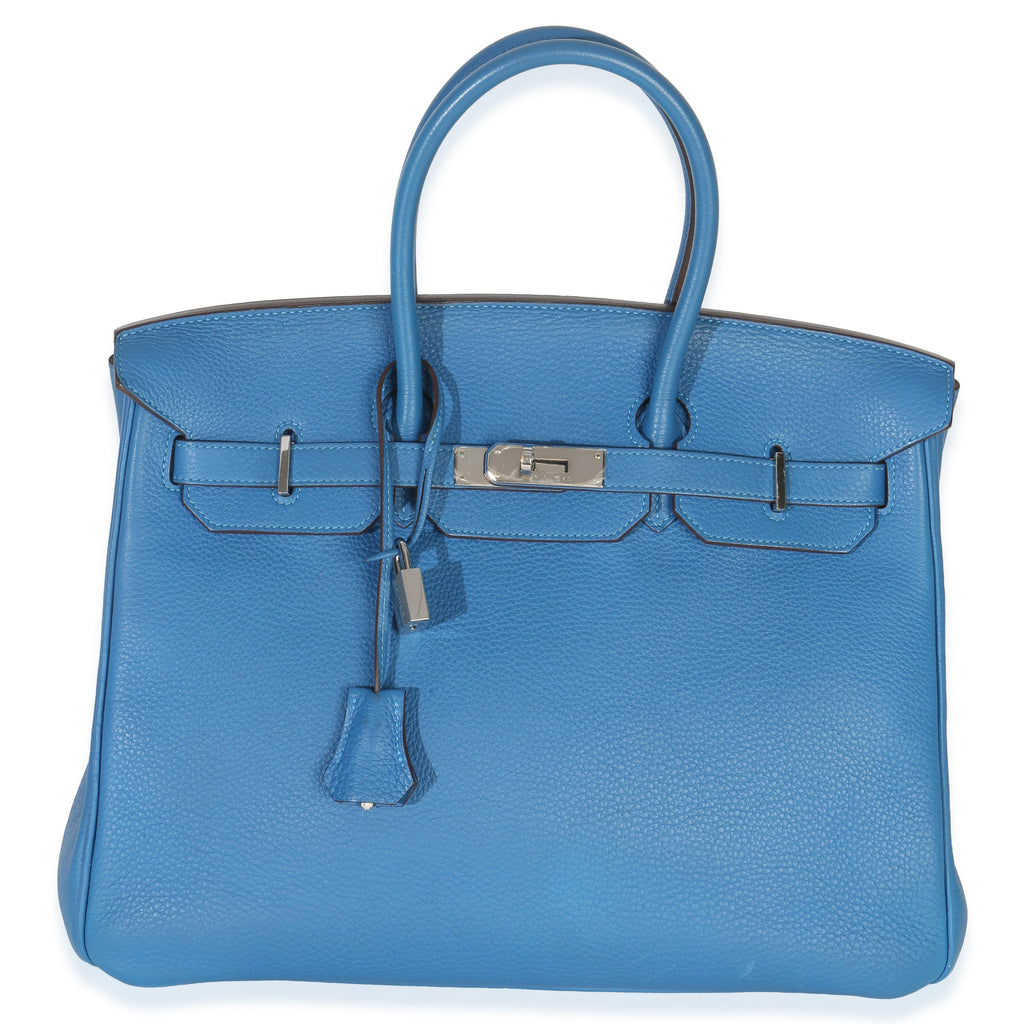 Bleu Zellige Togo Birkin 35 PHW