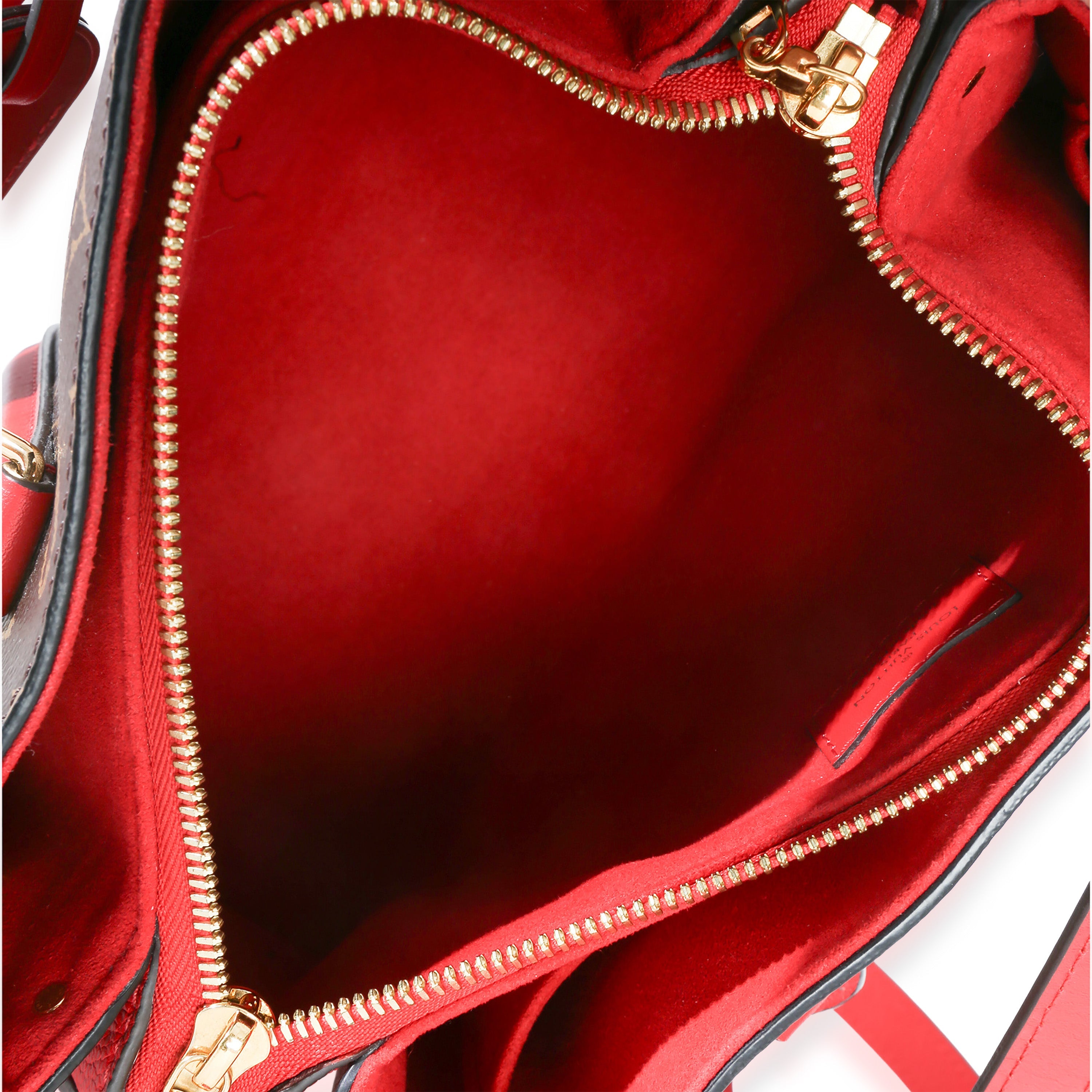 Cherry Monogram Canvas Soufflot BB